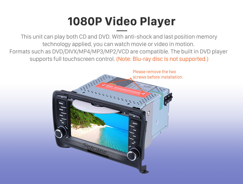 Seicane Doble Din puro Android 9.0 2006-2013 Audi TT GPS DVD En el tablero Sistema de Radio con Bluetooth Radio RDS 4G WiFi Espejo Enlace OBD2 HD 1024*600 Multi Pantalla táctil Cámara de vista trasera Seicane Doble Din puro Android 9.0 2006-2013 Audi TT GPS DVD En el tablero Sistema de Radio con Bluetooth Radio RDS 4G WiFi Espejo Enlace OBD2 HD 1024*600 Multi Pantalla táctil Cámara de vista trasera