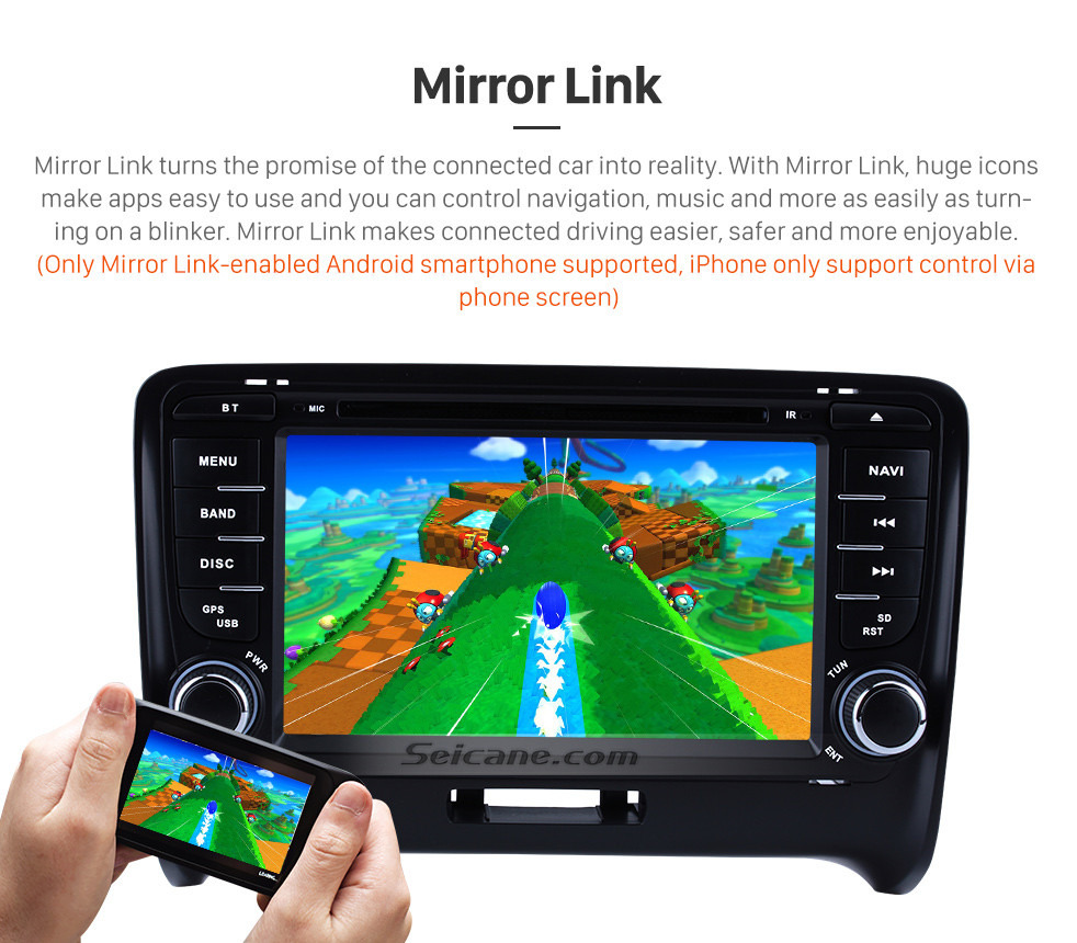 Seicane Doble Din puro Android 9.0 2006-2013 Audi TT GPS DVD En el tablero Sistema de Radio con Bluetooth Radio RDS 4G WiFi Espejo Enlace OBD2 HD 1024*600 Multi Pantalla táctil Cámara de vista trasera Seicane Doble Din puro Android 9.0 2006-2013 Audi TT GPS DVD En el tablero Sistema de Radio con Bluetooth Radio RDS 4G WiFi Espejo Enlace OBD2 HD 1024*600 Multi Pantalla táctil Cámara de vista trasera