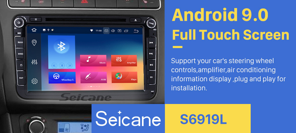Seicane 8 inch HD Touchscreen DVD Player for 2006-2012 VW VOLKSWAGEN MAGOTAN with Android 9.0 Radio GPS Navigation USB WIFI Bluetooth Music Audio system Mirror Link 1080P Steering wheel control Seicane 8 inch HD Touchscreen DVD Player for 2006-2012 VW VOLKSWAGEN MAGOTAN with Android 9.0 Radio GPS Navigation USB WIFI Bluetooth Music Audio system Mirror Link 1080P Steering wheel control