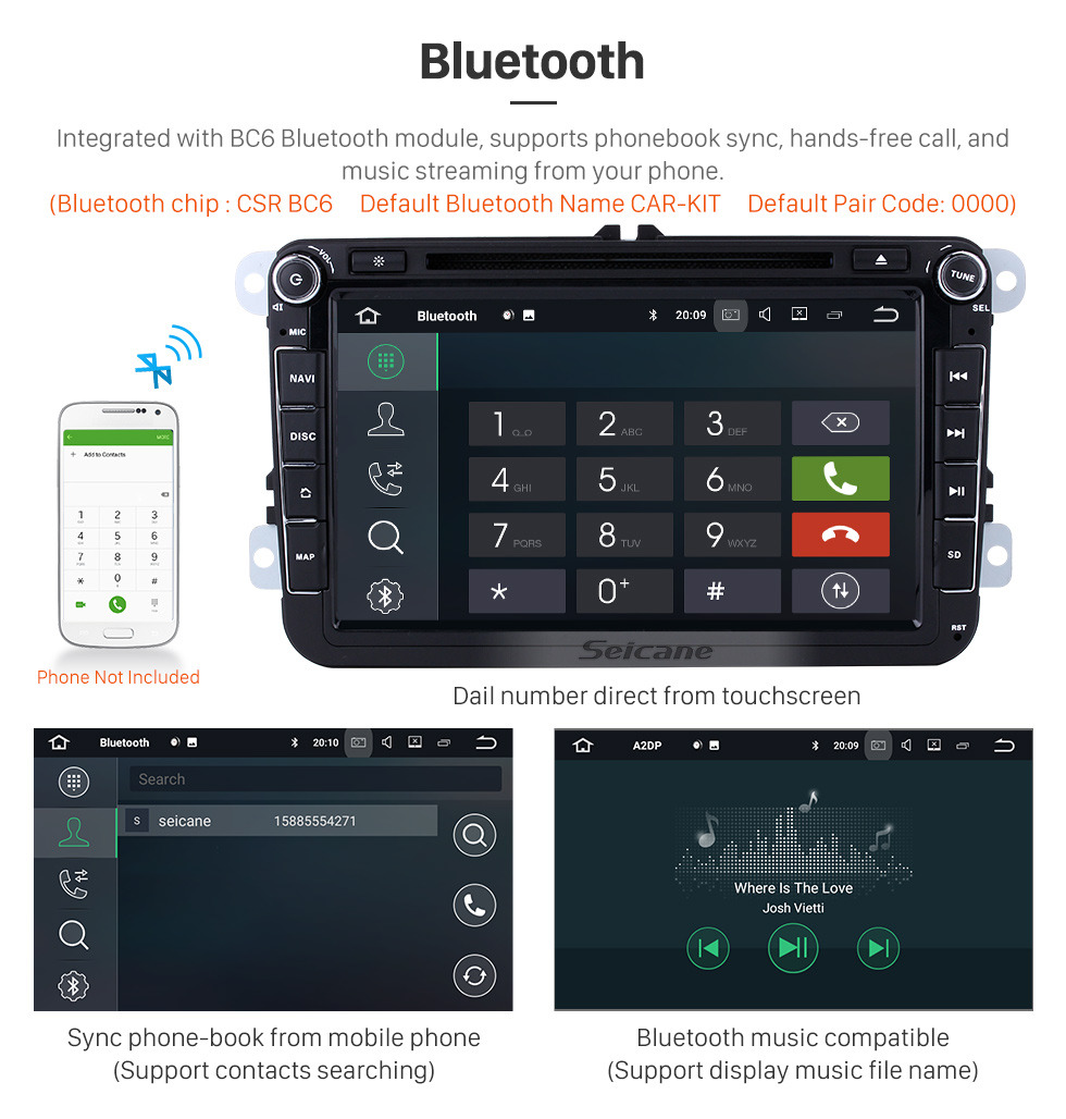 Seicane 8 inch HD Touchscreen DVD Player for 2006-2012 VW VOLKSWAGEN MAGOTAN with Android 9.0 Radio GPS Navigation USB WIFI Bluetooth Music Audio system Mirror Link 1080P Steering wheel control Seicane 8 inch HD Touchscreen DVD Player for 2006-2012 VW VOLKSWAGEN MAGOTAN with Android 9.0 Radio GPS Navigation USB WIFI Bluetooth Music Audio system Mirror Link 1080P Steering wheel control