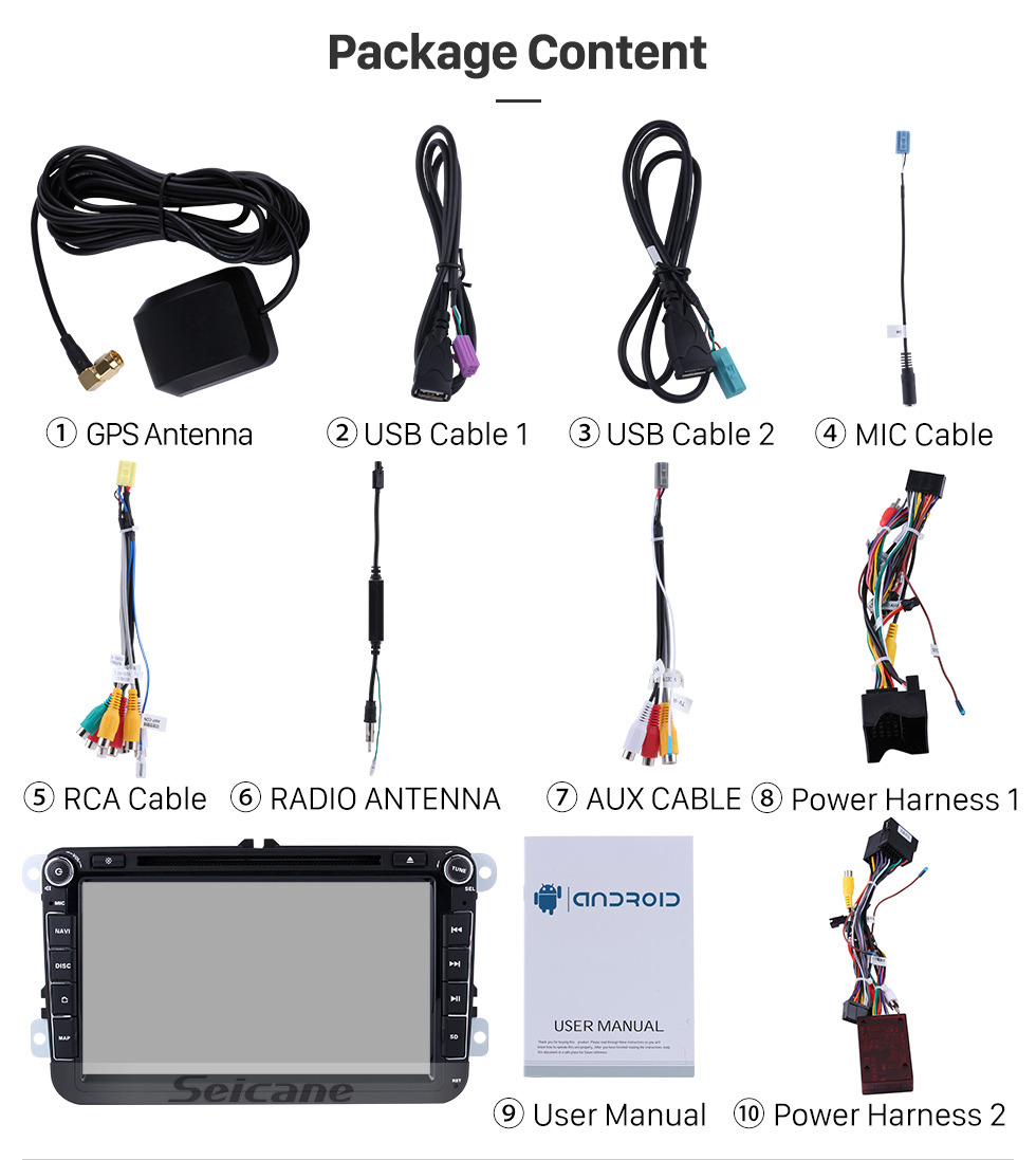 Seicane 8 inch HD Touchscreen DVD Player for 2006-2012 VW VOLKSWAGEN MAGOTAN with Android 9.0 Radio GPS Navigation USB WIFI Bluetooth Music Audio system Mirror Link 1080P Steering wheel control Seicane 8 inch HD Touchscreen DVD Player for 2006-2012 VW VOLKSWAGEN MAGOTAN with Android 9.0 Radio GPS Navigation USB WIFI Bluetooth Music Audio system Mirror Link 1080P Steering wheel control
