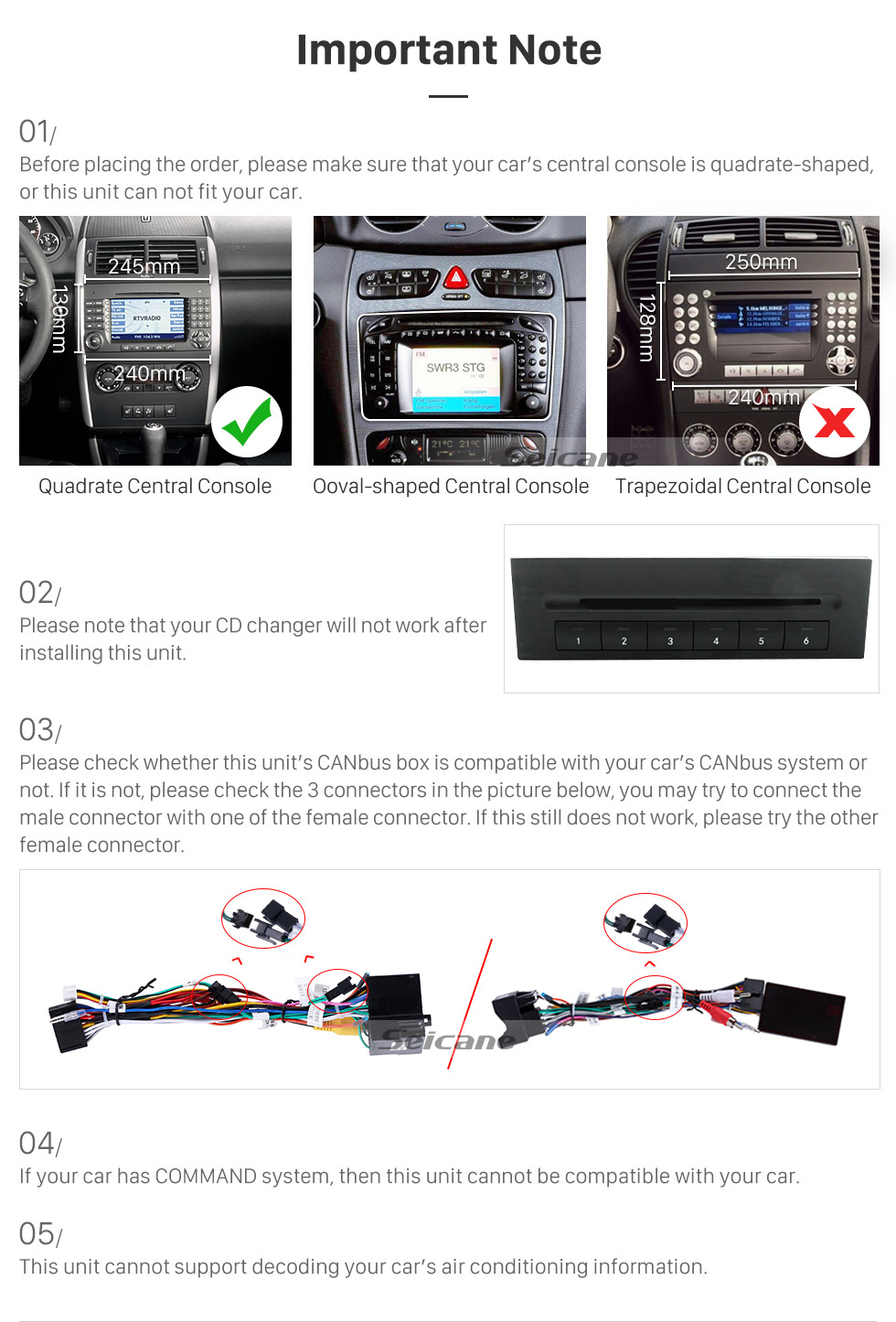 Seicane 2006 2007 2008-2012 Mercedes Benz Sprinter 211 CDI 309 CDI 311 CDI 509 CDI 9 inch Android 8.0 GPS Sat Nav Bluetooth USB WIFI Car Radio Support Auto A/V Audio system Aux Mirror Link 1080P Video Seicane 2006 2007 2008-2012 Mercedes Benz Sprinter 211 CDI 309 CDI 311 CDI 509 CDI 9 inch Android 8.0 GPS Sat Nav Bluetooth USB WIFI Car Radio Support Auto A/V Audio system Aux Mirror Link 1080P Video