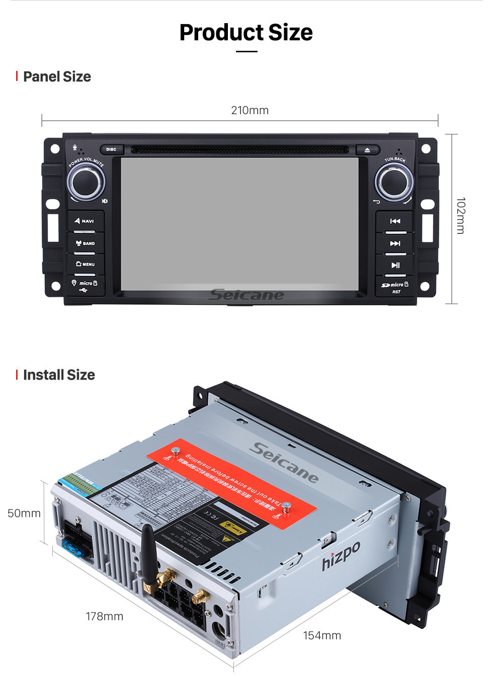 Seicane puro Android 9.0 OEM Radio GPS instalación para 2009 2010 2011 Jeep Compass con DVD 3G WiFi OBD2 Bluetooth 1080P Vínculo espejo MP3 MP4