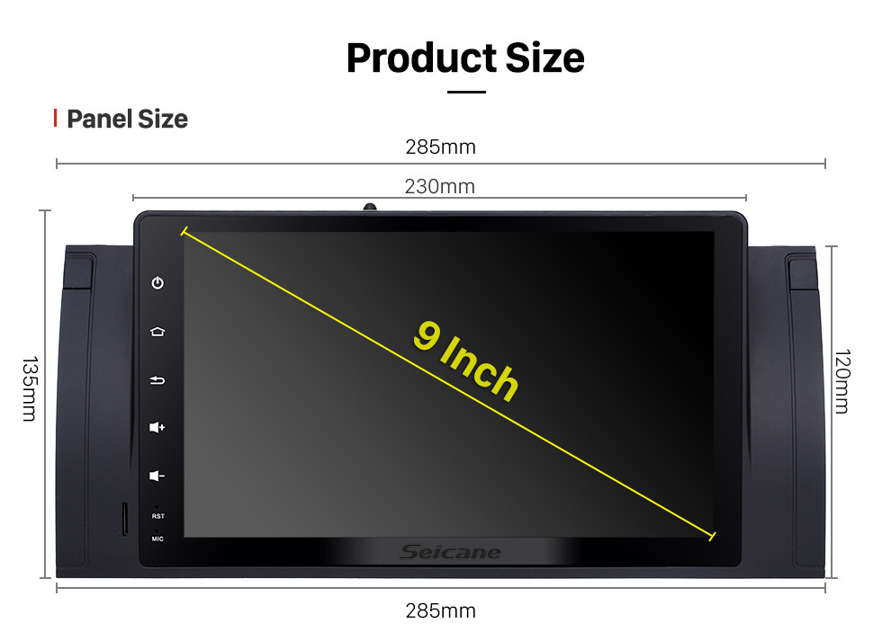 Seicane Android 9.0 1996 1997 1998 1999 2000-2003 BMW 5 Series E39 520i 523i 525i M5 9 inch HD touchscreen 1024*600 Car Stereo GPS System with Bluetooth Radio RDS Tuner WiFi Mirror Link Seicane Android 9.0 1996 1997 1998 1999 2000-2003 BMW 5 Series E39 520i 523i 525i M5 9 inch HD touchscreen 1024*600 Car Stereo GPS System with Bluetooth Radio RDS Tuner WiFi Mirror Link