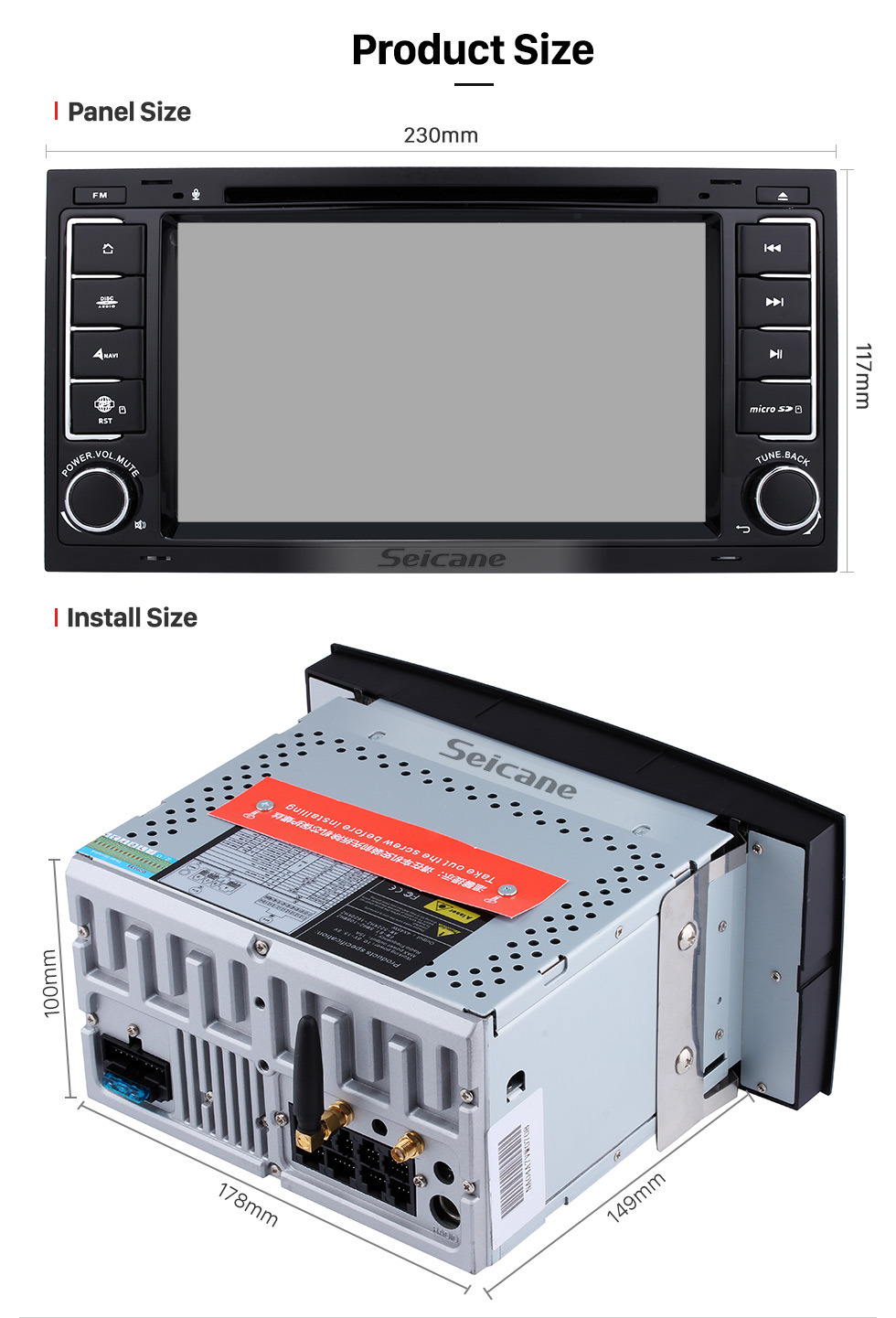 Seicane All-in-one Android 9.0 Car DVD GPS System for 2003-2014 VW Volkswagen Transporter with 1080P Radio RDS WiFi 3G Bluetooth AUX OBD2 Mirror Link Seicane All-in-one Android 9.0 Car DVD GPS System for 2003-2014 VW Volkswagen Transporter with 1080P Radio RDS WiFi 3G Bluetooth AUX OBD2 Mirror Link