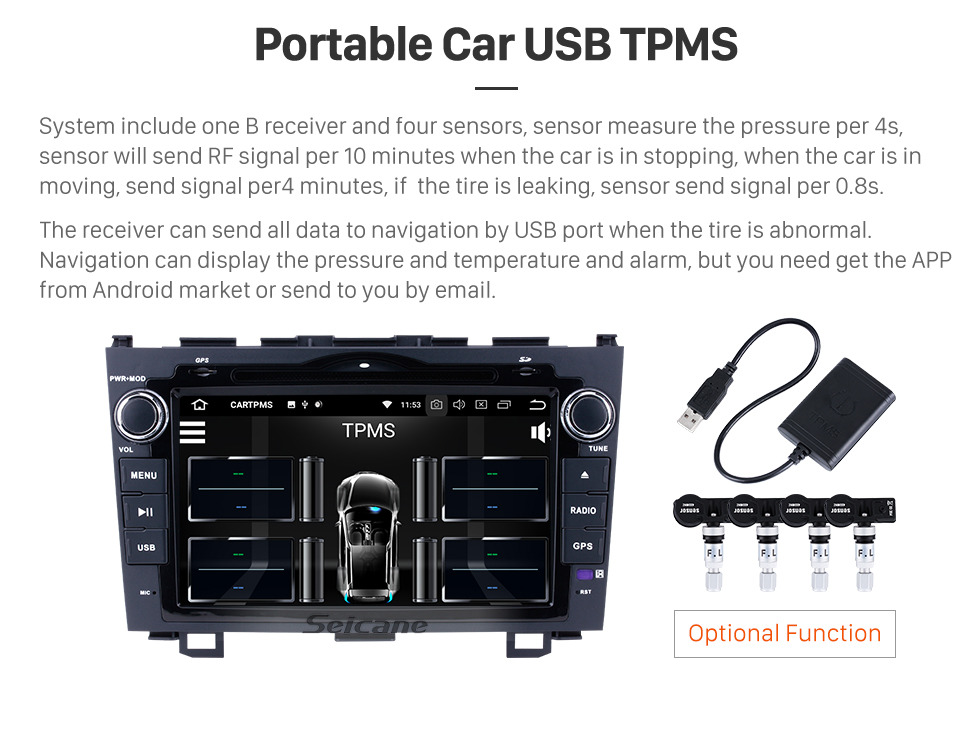 Seicane 8 inch 2006-2011 Honda CRV Radio Replacement with Android 9.0 Aftermarket Sat Nav System 1024*600 Multi-touch Capacitive Screen Bluetooth WiFi Mirror Link OBD2 1080P AUX DVR Seicane 8 inch 2006-2011 Honda CRV Radio Replacement with Android 9.0 Aftermarket Sat Nav System 1024*600 Multi-touch Capacitive Screen Bluetooth WiFi Mirror Link OBD2 1080P AUX DVR