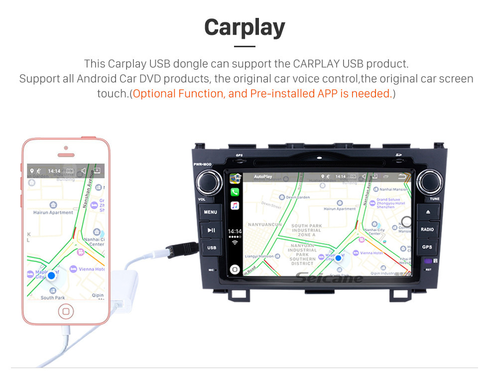 Seicane 8 inch 2006-2011 Honda CRV Radio Replacement with Android 9.0 Aftermarket Sat Nav System 1024*600 Multi-touch Capacitive Screen Bluetooth WiFi Mirror Link OBD2 1080P AUX DVR Seicane 8 inch 2006-2011 Honda CRV Radio Replacement with Android 9.0 Aftermarket Sat Nav System 1024*600 Multi-touch Capacitive Screen Bluetooth WiFi Mirror Link OBD2 1080P AUX DVR