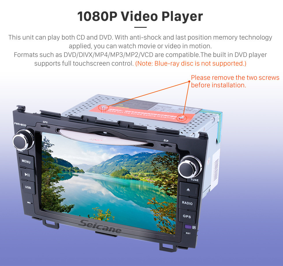 Seicane 8 inch 2006-2011 Honda CRV Radio Replacement with Android 9.0 Aftermarket Sat Nav System 1024*600 Multi-touch Capacitive Screen Bluetooth WiFi Mirror Link OBD2 1080P AUX DVR Seicane 8 inch 2006-2011 Honda CRV Radio Replacement with Android 9.0 Aftermarket Sat Nav System 1024*600 Multi-touch Capacitive Screen Bluetooth WiFi Mirror Link OBD2 1080P AUX DVR