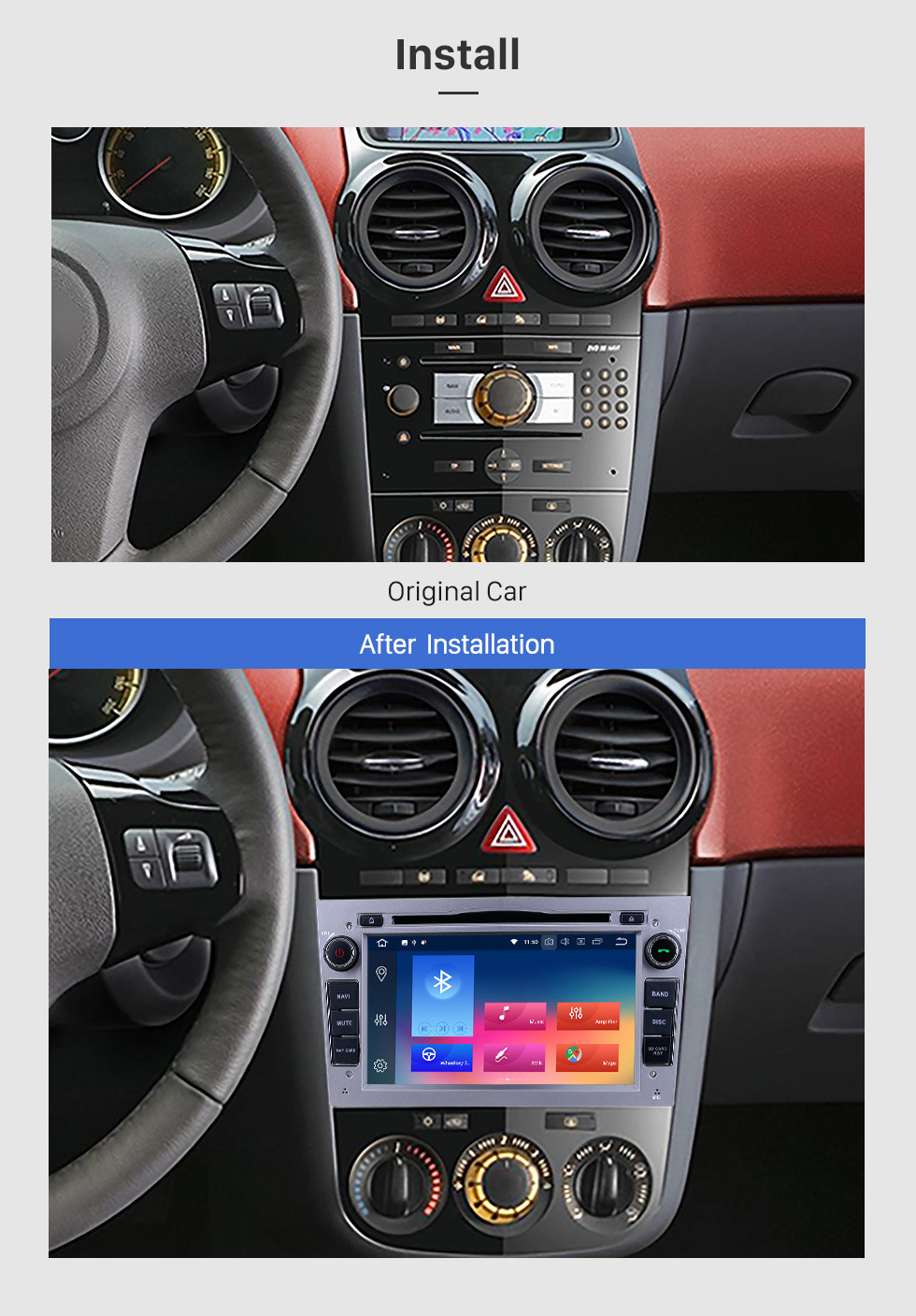 Seicane 2006-2011 Opel MERIVA Android 9.0 GPS navigation system leitor de DVD com Rádio HD Ecrã Tátil OBD2 DVR tv 1080P Vídeo 3G WIFI Controle de volante Bluetooth USB SD backup Câmera Seicane 2006-2011 Opel MERIVA Android 9.0 GPS navigation system leitor de DVD com Rádio HD Ecrã Tátil OBD2 DVR tv 1080P Vídeo 3G WIFI Controle de volante Bluetooth USB SD backup Câmera