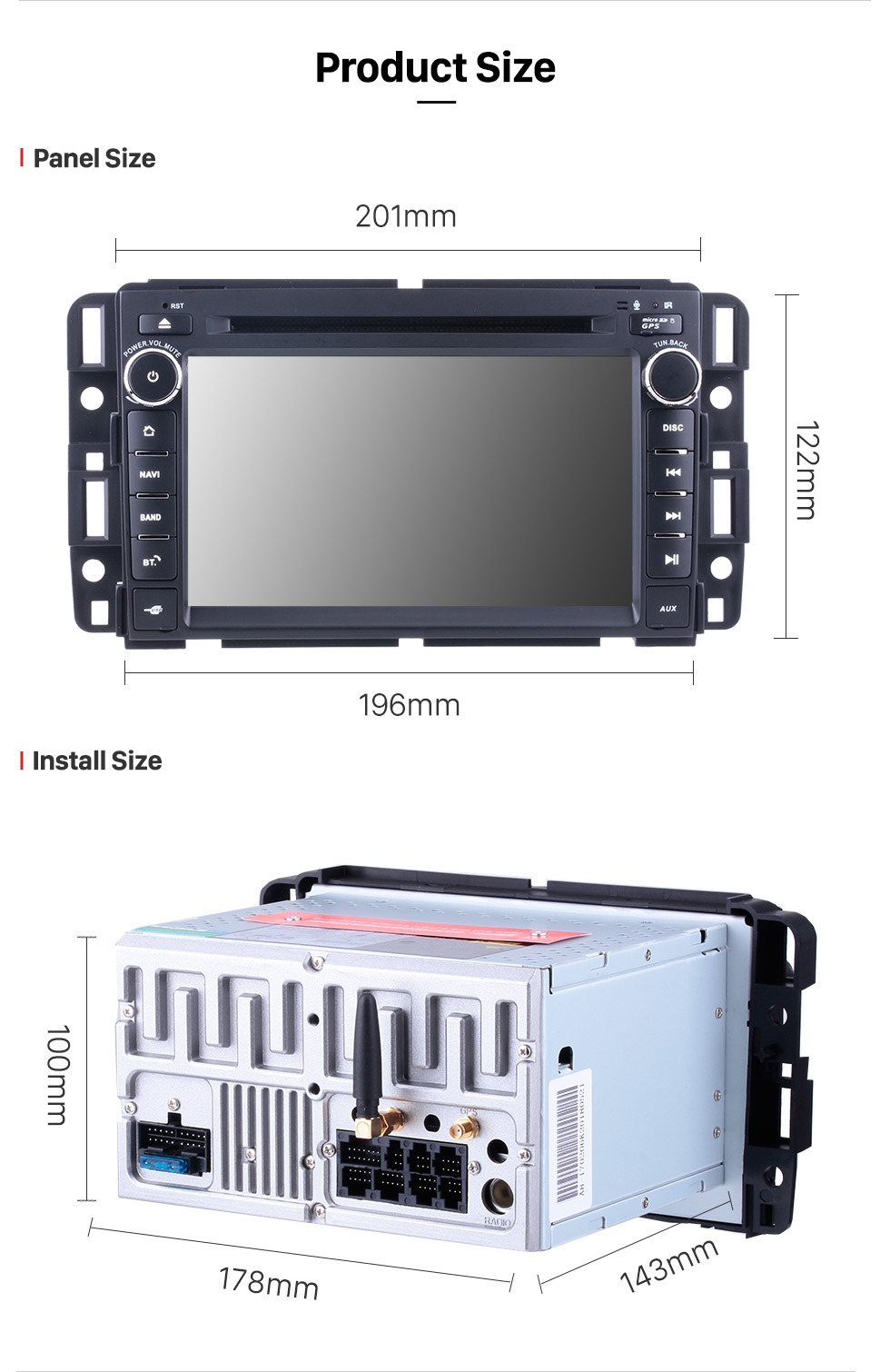 Seicane OEM 2007-2013 GMC Yukon Tahoe Acadia Chevrolet Chevrolet Tahoe Vorstadt Buick Enclave Android 9.0 Radio Entfernung mit Autoradio GPS Navigation Auto A / V System 1024 * 600 Multi-Touch kapazitiver Bildschirm Spiegel Verbindung Seicane OEM 2007-2013 GMC Yukon Tahoe Acadia Chevrolet Chevrolet Tahoe Vorstadt Buick Enclave Android 9.0 Radio Entfernung mit Autoradio GPS Navigation Auto A / V System 1024 * 600 Multi-Touch kapazitiver Bildschirm Spiegel Verbindung