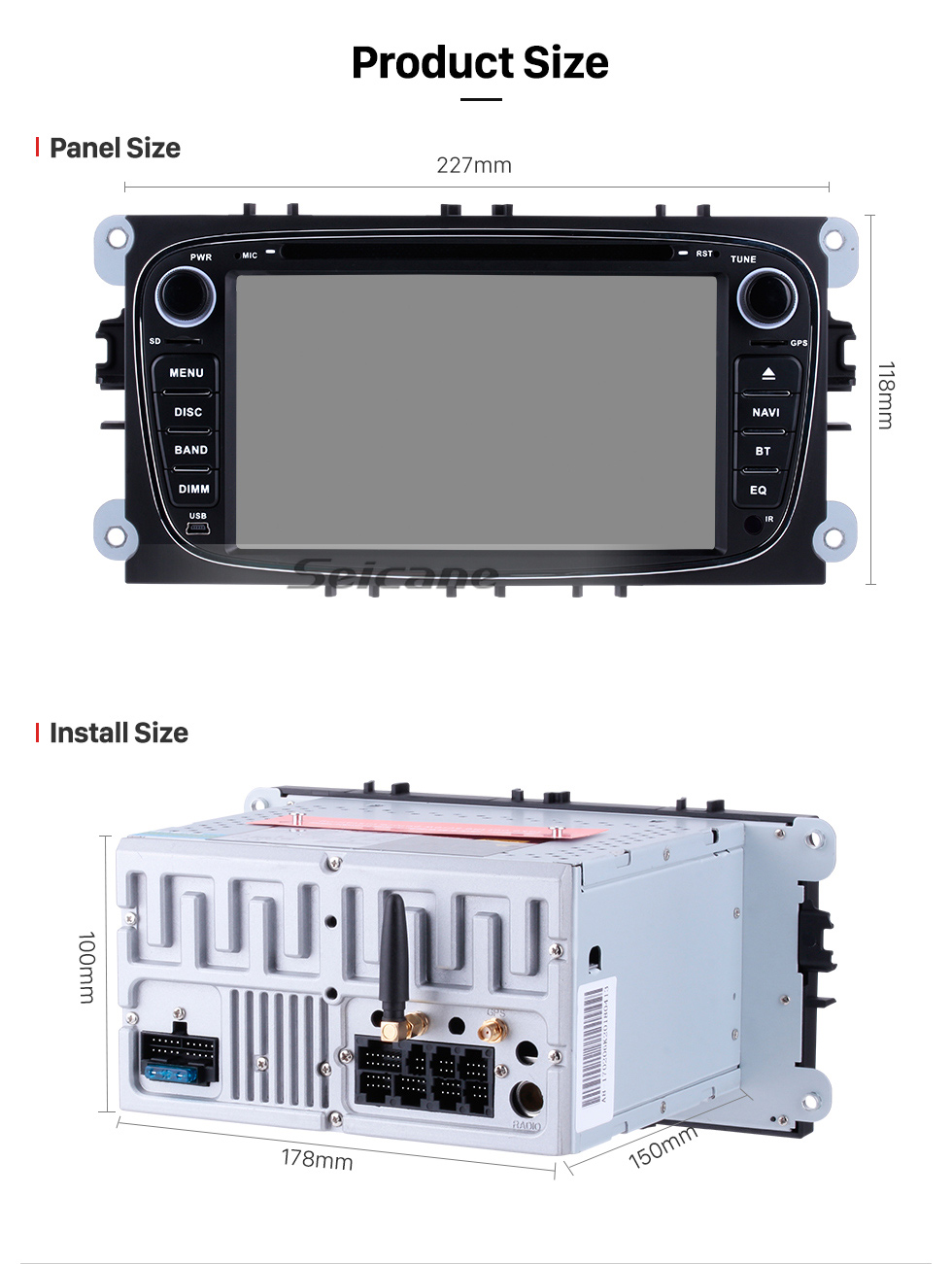 Seicane Android 9.0 GPS Navi DVD Player Radio Stereo for 2008 2009 2010 2011 Ford Focus Audio system Support Bluetooth Music Aux 1080P Video OBD2 DVR Mirror Link DAB+ Backup Camera Seicane Android 9.0 GPS Navi DVD Player Radio Stereo for 2008 2009 2010 2011 Ford Focus Audio system Support Bluetooth Music Aux 1080P Video OBD2 DVR Mirror Link DAB+ Backup Camera