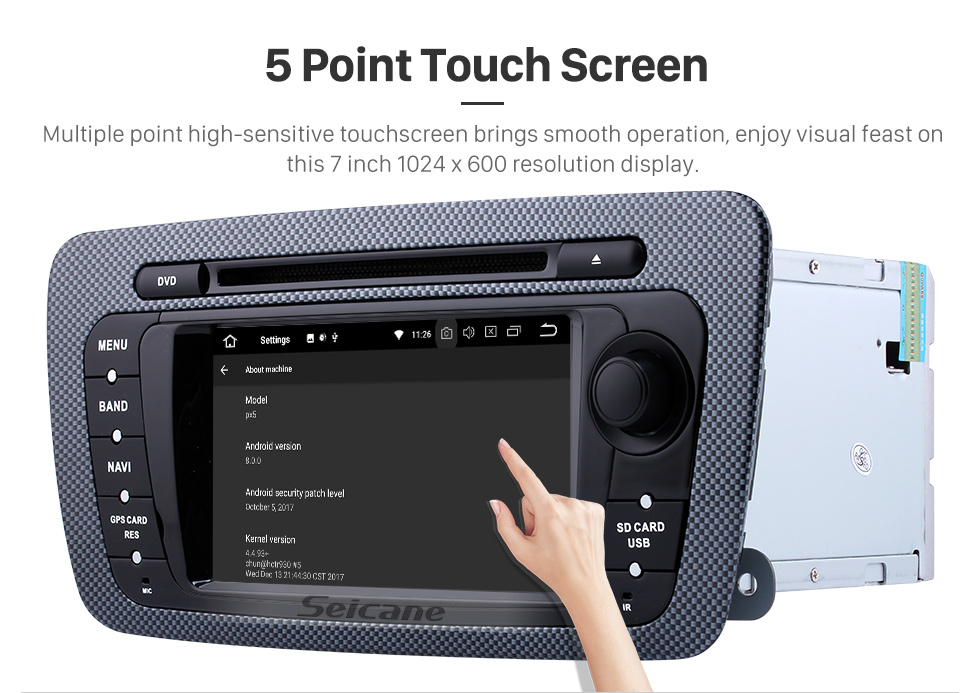 Seicane 2009-2013 Seat Ibiza Android 8.0 In Dash DVD Navigation System with Radio Tuner Bluetooth Music Mirror Link OBD2 3G WiFi Backup Camera Steering Wheel Control MP3 Seicane 2009-2013 Seat Ibiza Android 8.0 In Dash DVD Navigation System with Radio Tuner Bluetooth Music Mirror Link OBD2 3G WiFi Backup Camera Steering Wheel Control MP3