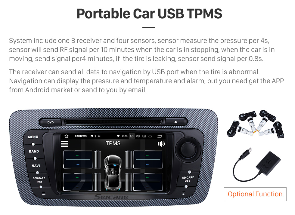 Seicane 2009-2013 Seat Ibiza Android 8.0 In Dash DVD Navigation System with Radio Tuner Bluetooth Music Mirror Link OBD2 3G WiFi Backup Camera Steering Wheel Control MP3 Seicane 2009-2013 Seat Ibiza Android 8.0 In Dash DVD Navigation System with Radio Tuner Bluetooth Music Mirror Link OBD2 3G WiFi Backup Camera Steering Wheel Control MP3
