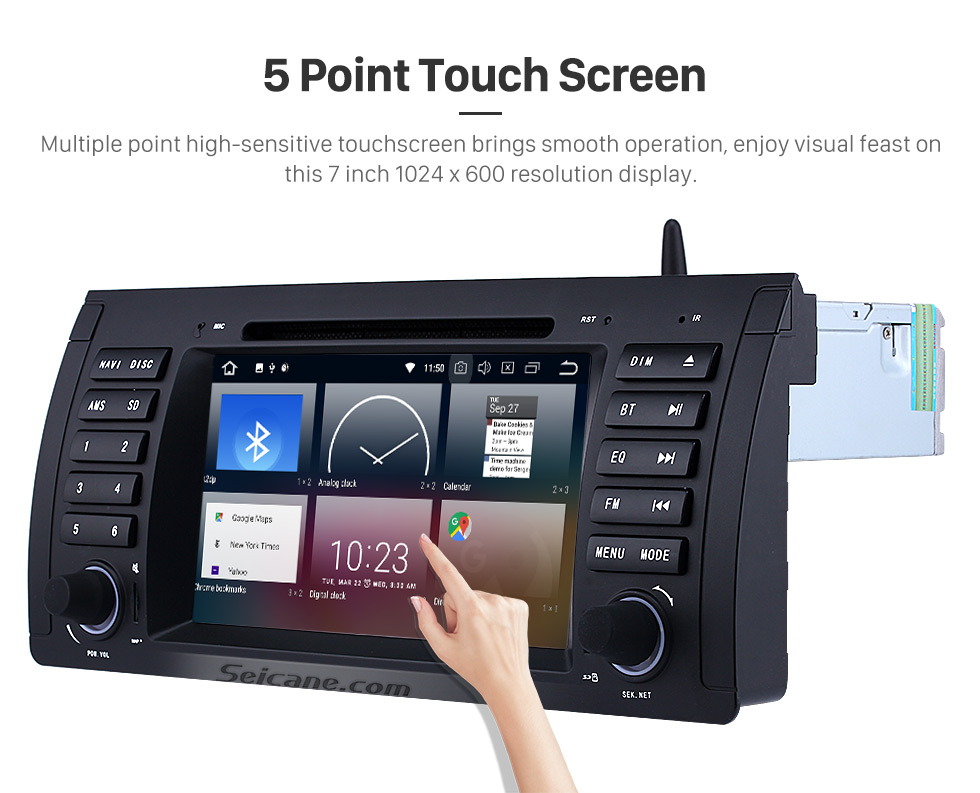 Seicane Android 8.0 Car DVD player for BMW 5 Series E39 with GPS Radio TV Bluetooth Seicane Android 8.0 Car DVD player for BMW 5 Series E39 with GPS Radio TV Bluetooth