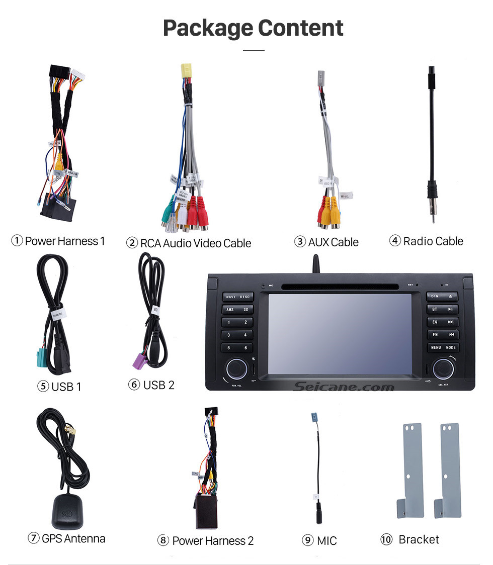 Seicane Android 9.0 Radio GPS Navigation DVD Player for 1996-2003 BMW 5 Series E39 520i 523i 525i M5 1994-2001 BMW 7-serie E38 support Canbus Bluetooth Music USB WIFI 1080P HD TV Mirror Link OBD2 Aux Seicane Android 9.0 Radio GPS Navigation DVD Player for 1996-2003 BMW 5 Series E39 520i 523i 525i M5 1994-2001 BMW 7-serie E38 support Canbus Bluetooth Music USB WIFI 1080P HD TV Mirror Link OBD2 Aux