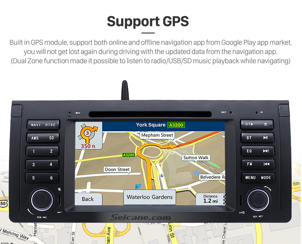 Seicane Android 9.0 Radio GPS Navigation DVD Player for 1996-2003 BMW 5 Series E39 520i 523i 525i M5 1994-2001 BMW 7-serie E38 support Canbus Bluetooth Music USB WIFI 1080P HD TV Mirror Link OBD2 Aux Seicane Android 9.0 Radio GPS Navigation DVD Player for 1996-2003 BMW 5 Series E39 520i 523i 525i M5 1994-2001 BMW 7-serie E38 support Canbus Bluetooth Music USB WIFI 1080P HD TV Mirror Link OBD2 Aux