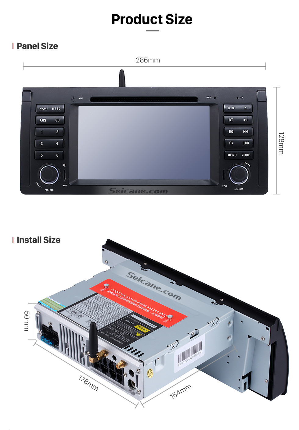 Seicane Android 9.0 Radio GPS Navigation DVD Player for 1996-2003 BMW 5 Series E39 520i 523i 525i M5 1994-2001 BMW 7-serie E38 support Canbus Bluetooth Music USB WIFI 1080P HD TV Mirror Link OBD2 Aux Seicane Android 9.0 Radio GPS Navigation DVD Player for 1996-2003 BMW 5 Series E39 520i 523i 525i M5 1994-2001 BMW 7-serie E38 support Canbus Bluetooth Music USB WIFI 1080P HD TV Mirror Link OBD2 Aux