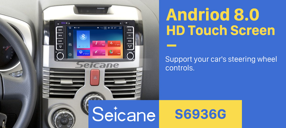 Seicane Capacitive Multi-touch Android 8.0 Autoradio Navigation for 1996-2011 TOYOTA RAV4 Camry Corolla Vitz Echo with DVD 1080P Video Bluetooth 3G WiFi Mirror Link OBD2
