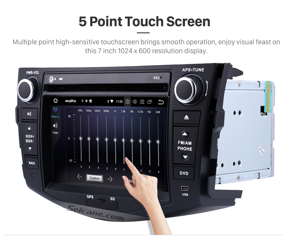 Seicane Android 9.0 Aftermarket Radio for 2006-2012 TOYOTA RAV4 with GPS Navigation HD 1024*600 touchscreen DVD Player Bluetooth WiFi Mirror Link Steering Wheel Control 1080P Video Seicane Android 9.0 Aftermarket Radio for 2006-2012 TOYOTA RAV4 with GPS Navigation HD 1024*600 touchscreen DVD Player Bluetooth WiFi Mirror Link Steering Wheel Control 1080P Video
