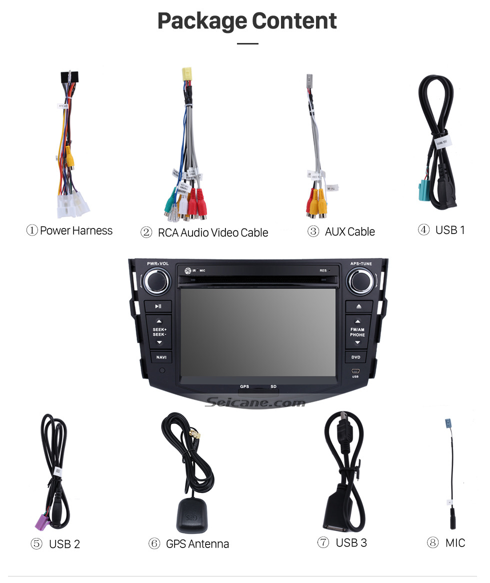 Seicane Android 9.0 Aftermarket Radio for 2006-2012 TOYOTA RAV4 with GPS Navigation HD 1024*600 touchscreen DVD Player Bluetooth WiFi Mirror Link Steering Wheel Control 1080P Video Seicane Android 9.0 Aftermarket Radio for 2006-2012 TOYOTA RAV4 with GPS Navigation HD 1024*600 touchscreen DVD Player Bluetooth WiFi Mirror Link Steering Wheel Control 1080P Video
