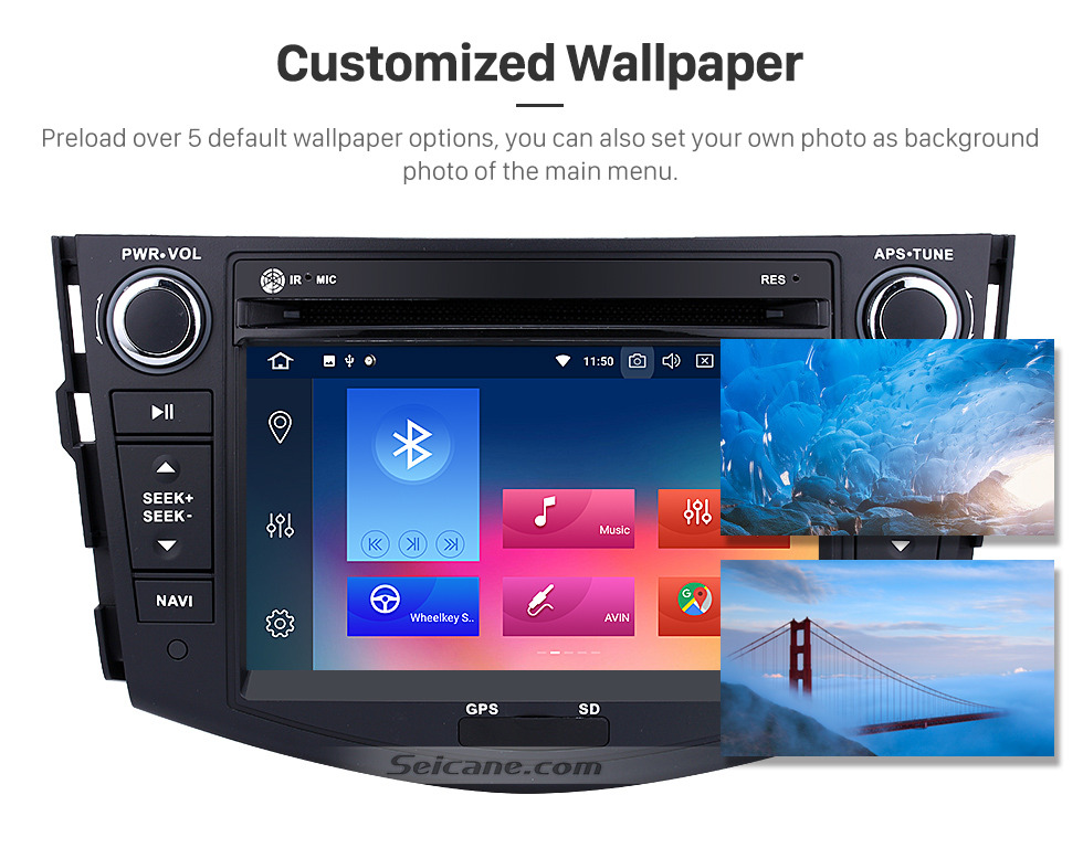 Seicane Android 9.0 Aftermarket Radio for 2006-2012 TOYOTA RAV4 with GPS Navigation HD 1024*600 touchscreen DVD Player Bluetooth WiFi Mirror Link Steering Wheel Control 1080P Video Seicane Android 9.0 Aftermarket Radio for 2006-2012 TOYOTA RAV4 with GPS Navigation HD 1024*600 touchscreen DVD Player Bluetooth WiFi Mirror Link Steering Wheel Control 1080P Video