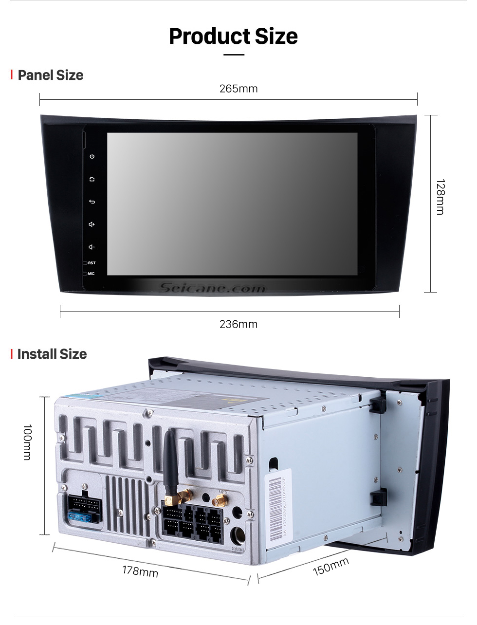 Seicane OEM Android 8.0 Aftermarket Radio Navigation Bluetooth for 2004-2011 Mercedes Benz CLS W219 CLS350 CLS500 CLS55 with 3G WiFi DVD Auto A/V Mirror Link OBD2 Seicane OEM Android 8.0 Aftermarket Radio Navigation Bluetooth for 2004-2011 Mercedes Benz CLS W219 CLS350 CLS500 CLS55 with 3G WiFi DVD Auto A/V Mirror Link OBD2