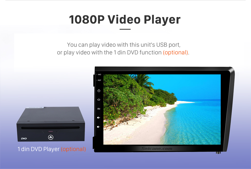 Seicane Reproductor de DVD con pantalla táctil Android 10.0 HD de 8 pulgadas para 2000-2004 VOLVO S60 V70 XC70 Radio Bluetooth Navegación GPS 3G WiFi Video Espejo enlace compatible Cámara de respaldo AUX USB SD