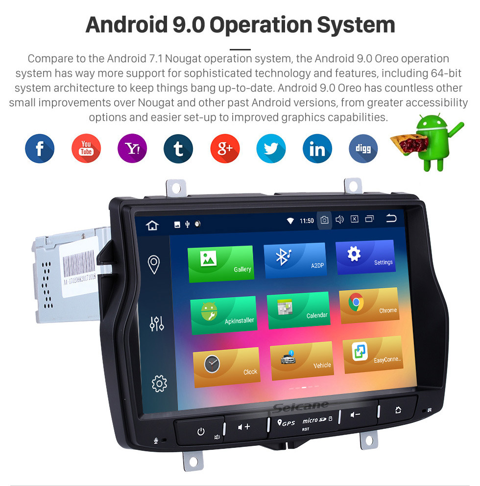 Seicane Android 9.0 In dash Radio 8 Inch HD Touchscreen For 2010-2017 Lada Vesta GPS Navigation Bluetooth Music USB Audio system Support Backup Camera Digital TV DVR Steering Wheel Control Seicane Android 9.0 In dash Radio 8 Inch HD Touchscreen For 2010-2017 Lada Vesta GPS Navigation Bluetooth Music USB Audio system Support Backup Camera Digital TV DVR Steering Wheel Control