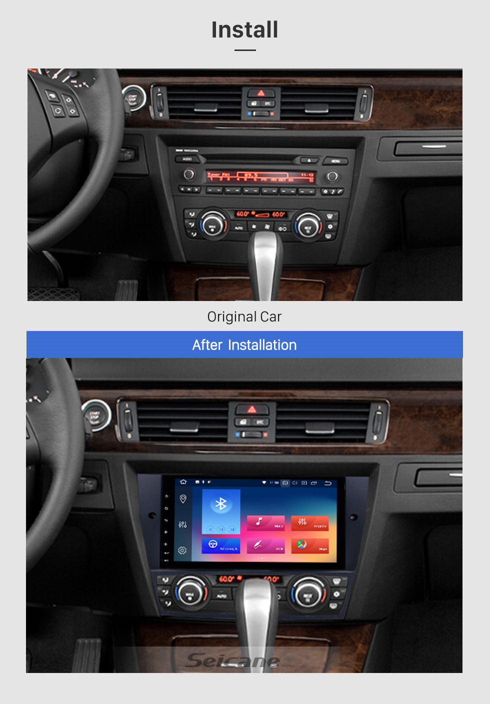 Seicane Android 9.0 Radio GPS Navigation for 2005-2012 BMW 3 Series E90 E91 E92 E93 316i 318i 320i 320si 323i 325i 328i 330i 335i 335is M3 316d 318d 320d 325d 330d 335d Bluetooth WIFI Steering Wheel Control HD Touchscreen Multimedia Player Seicane Android 9.0 Radio GPS Navigation for 2005-2012 BMW 3 Series E90 E91 E92 E93 316i 318i 320i 320si 323i 325i 328i 330i 335i 335is M3 316d 318d 320d 325d 330d 335d Bluetooth WIFI Steering Wheel Control HD Touchscreen Multimedia Player