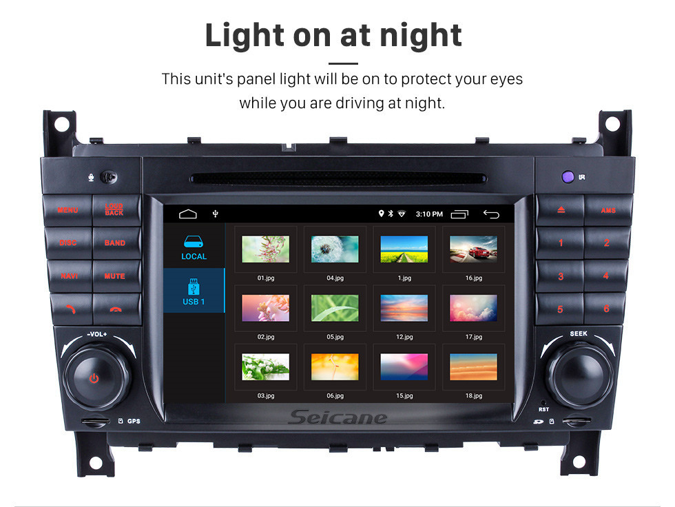 Seicane Android 10.0 In Dash Car DVD GPS System for 2004-2007 Mercedes Benz C Class W203 C180 C200 C220 C230 with 3G WiFi AM FM Radio Bluetooth Mirror Link OBD2 AUX DVR Seicane Android 10.0 In Dash Car DVD GPS System for 2004-2007 Mercedes Benz C Class W203 C180 C200 C220 C230 with 3G WiFi AM FM Radio Bluetooth Mirror Link OBD2 AUX DVR