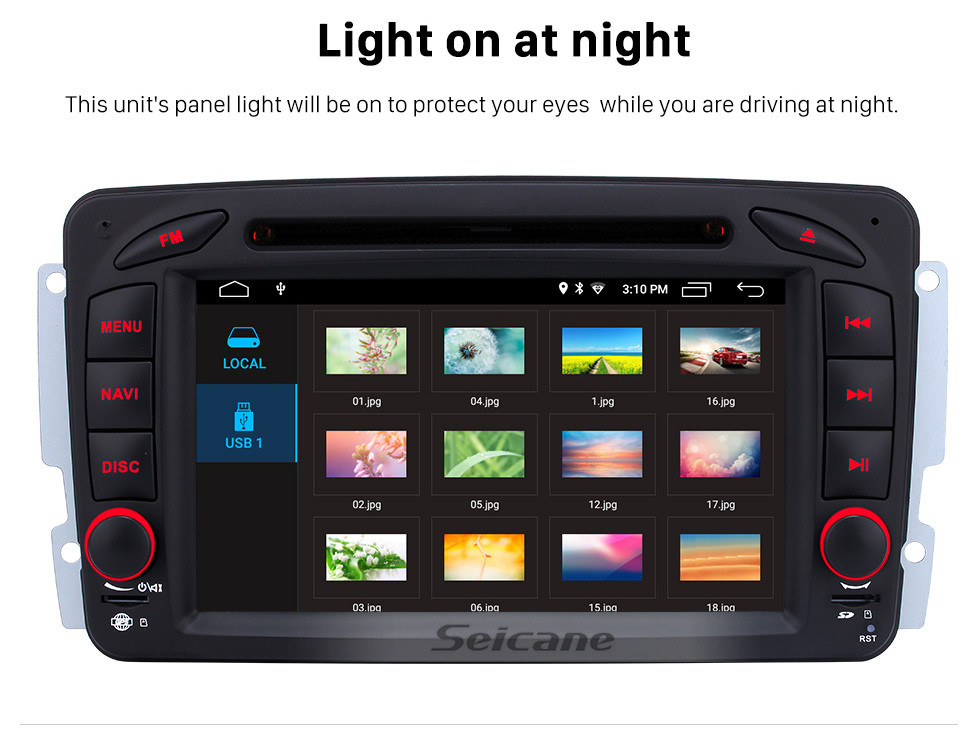 Seicane Android 9.0 7 Inch Touchscreen Car DVD Player for 2004-2011 Mercedes-Benz CLK W209 Bluetooth GPS Navigayion Radio with WIFI Steering Wheel Control Seicane Android 9.0 7 Inch Touchscreen Car DVD Player for 2004-2011 Mercedes-Benz CLK W209 Bluetooth GPS Navigayion Radio with WIFI Steering Wheel Control