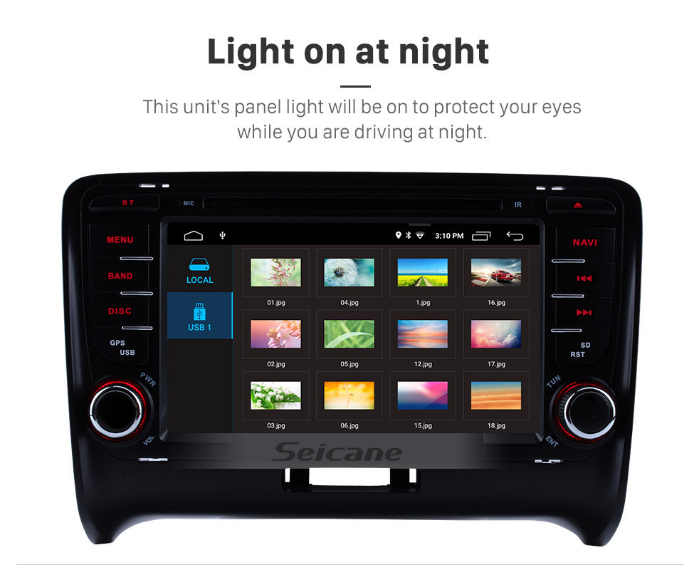 Seicane OEM Android 10.0 2006-2013 Audi TT Radio Replacement with HD 1024*600 Multi-touch Capacitive Screen Sat Nav Car Audio System 4G WiFi Bluetooth Music CD DVD Player AUX HD 1080P Video Backup Camera Seicane OEM Android 10.0 2006-2013 Audi TT Radio Replacement with HD 1024*600 Multi-touch Capacitive Screen Sat Nav Car Audio System 4G WiFi Bluetooth Music CD DVD Player AUX HD 1080P Video Backup Camera