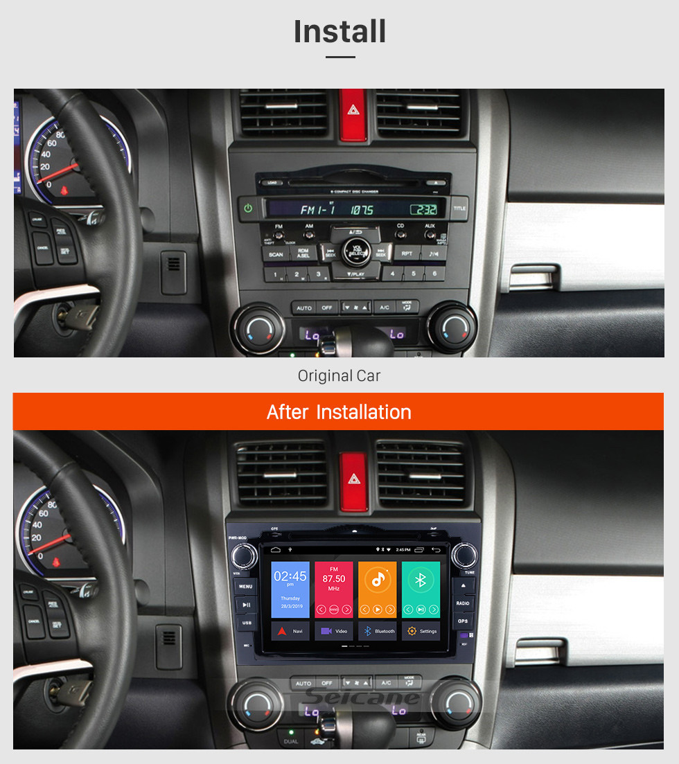 Seicane Android 10.0 8 inch 2006-2011 Honda CRV Radio GPS Navi System 1024*600 Multi-touch Capacitive Screen Bluetooth WiFi DVD Player Seicane Android 10.0 8 inch 2006-2011 Honda CRV Radio GPS Navi System 1024*600 Multi-touch Capacitive Screen Bluetooth WiFi DVD Player