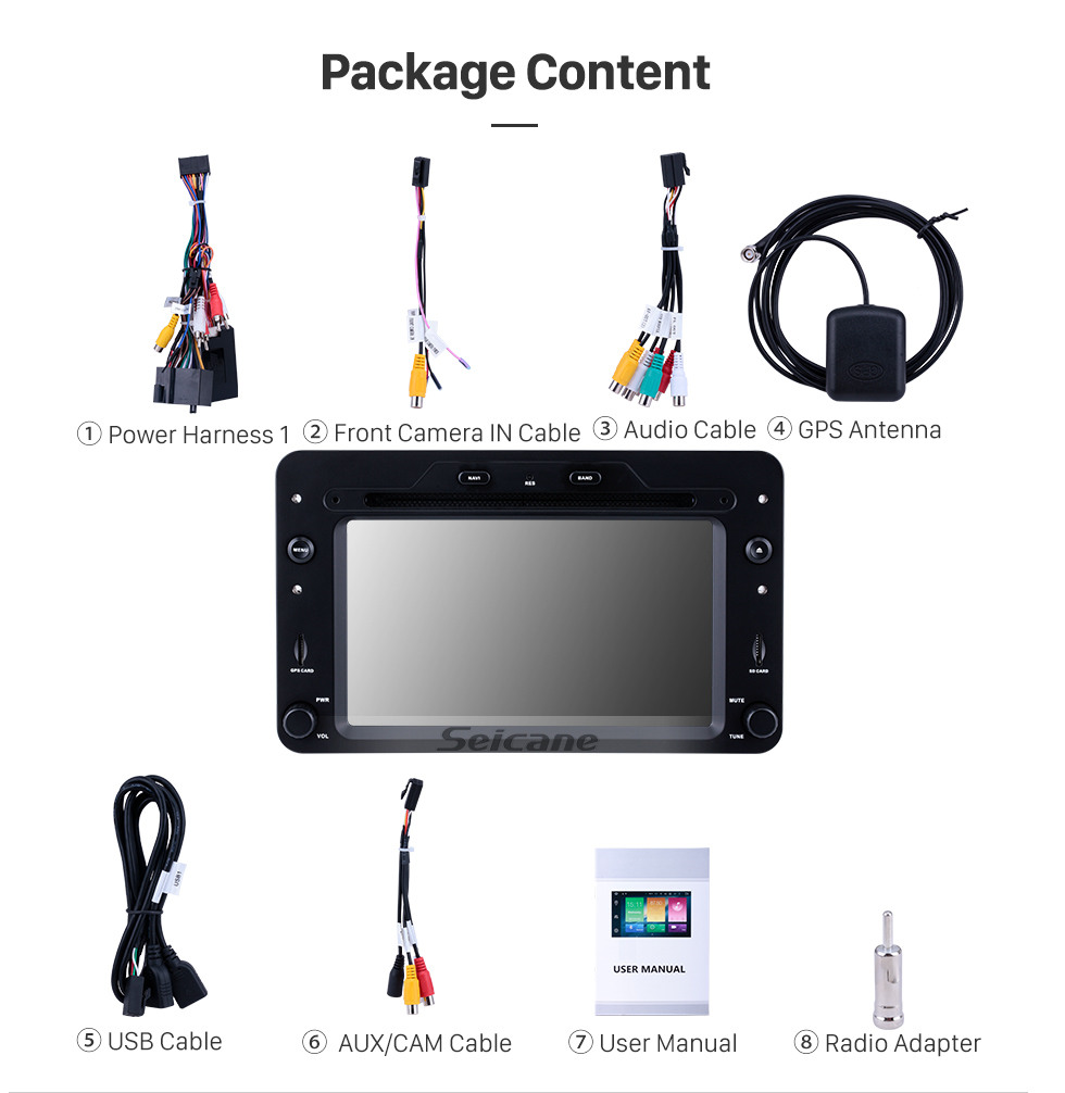 Seicane Android 10.0 2005 em diante Alfa Romeo 159 Sportwagon Sistema de Navegação GPS Rádio DVD Player Bluetooth Sintonizador de TV DVR USB SD 4G WIFI Câmera Retrovisor Câmera 1080P Vídeo