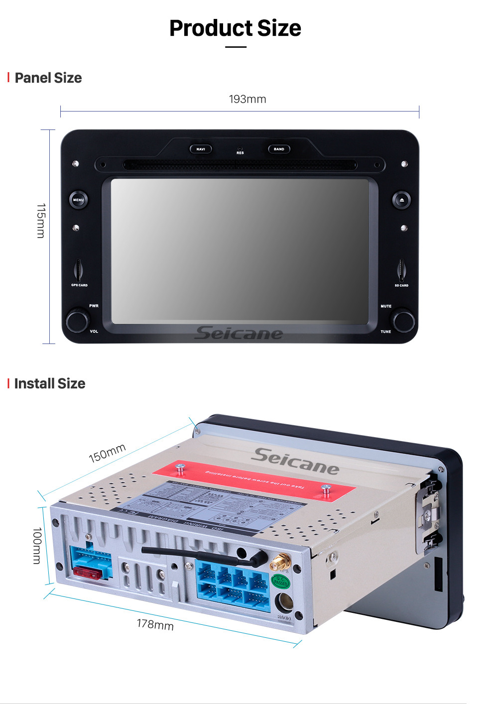 Seicane Android 10.0 2005 г.в. Alfa Romeo 159 Sportwagon GPS навигационная система Радио DVD-плеер Bluetooth ТВ-тюнер DVR USB SD 4G WIFI Камера заднего вида 1080P Видео