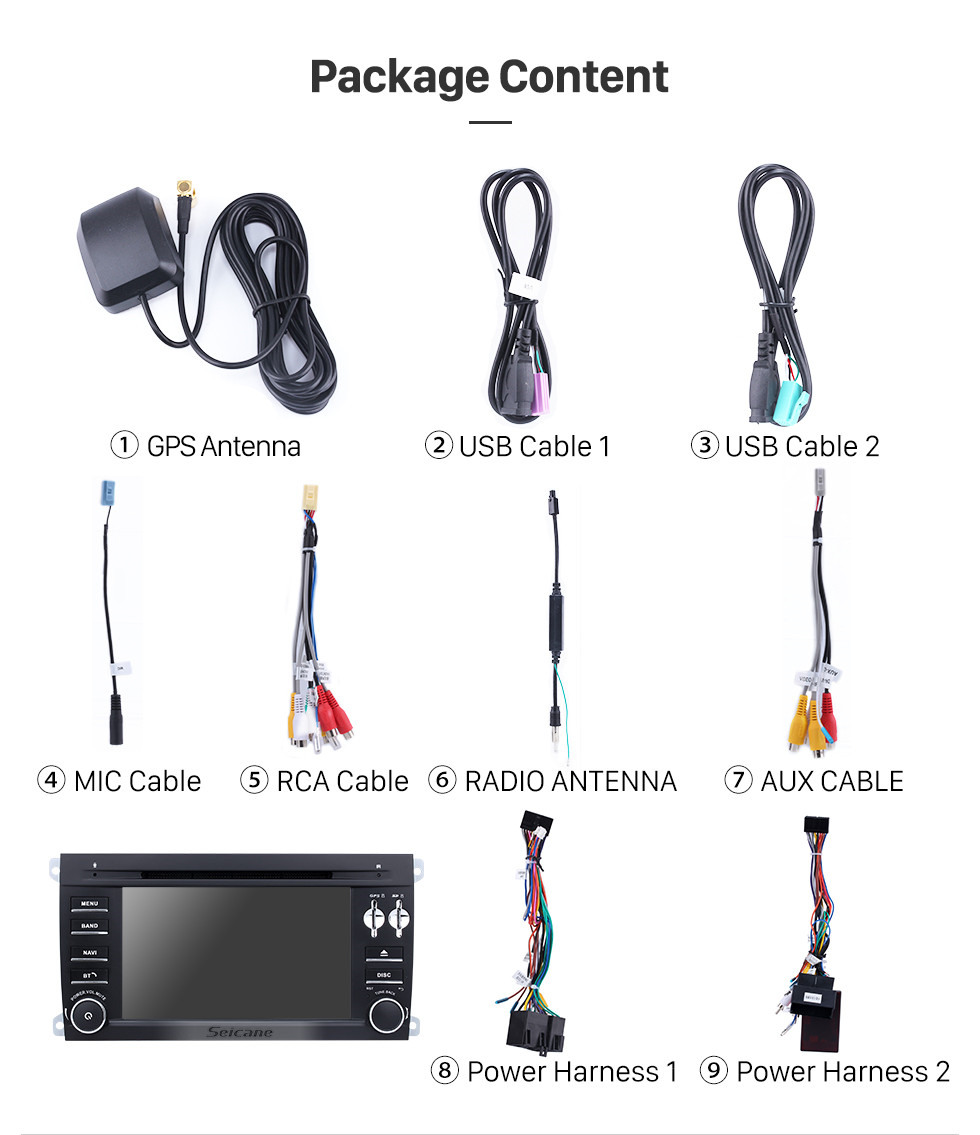 Seicane Android 10.0 Navegación GPS Radio de 7 pulgadas para 2003 2004 2005 2006-2010 Porsche Cayenne Reproductor de DVD para coche Bluetooth Teléfono Espejo Enlace Control del volante Seicane Android 10.0 Navegación GPS Radio de 7 pulgadas para 2003 2004 2005 2006-2010 Porsche Cayenne Reproductor de DVD para coche Bluetooth Teléfono Espejo Enlace Control del volante