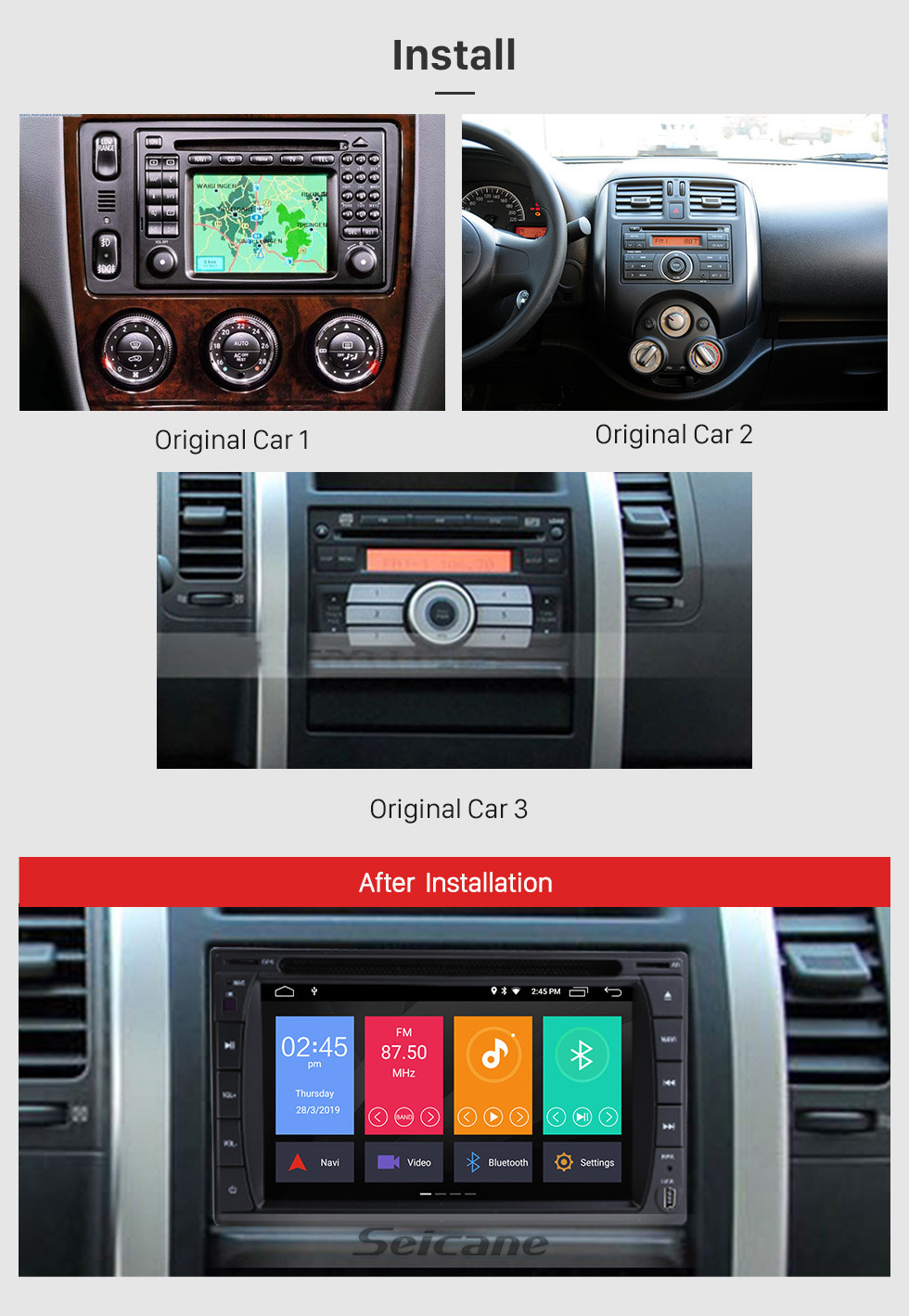 Seicane 6.2 inch GPS Navigation Universal Radio Android 10.0 Bluetooth HD Touchscreen AUX Music support 1080P Digital TV TPMS Carplay Seicane 6.2 inch GPS Navigation Universal Radio Android 10.0 Bluetooth HD Touchscreen AUX Music support 1080P Digital TV TPMS Carplay