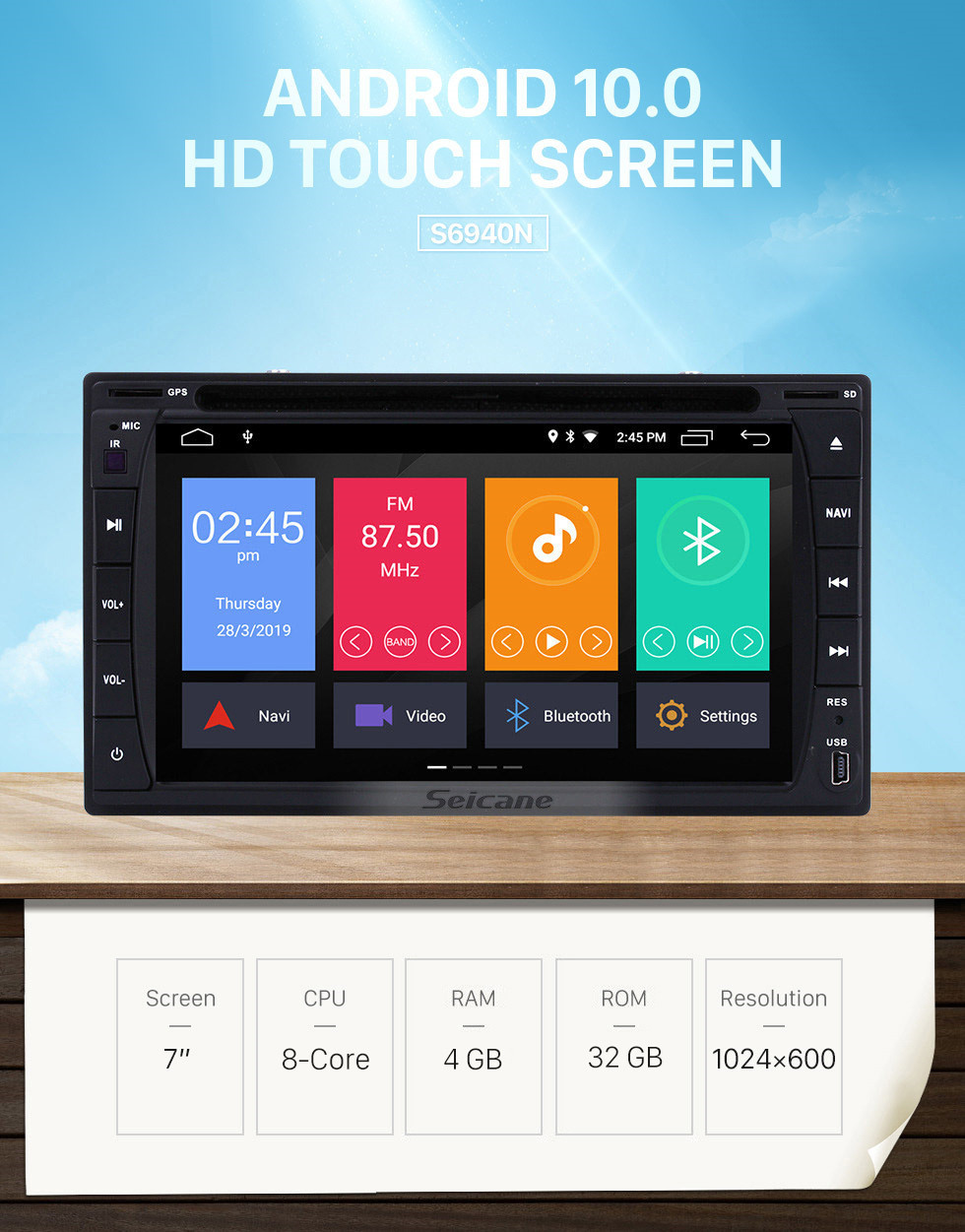 Seicane 6.2 inch GPS Navigation Universal Radio Android 10.0 Bluetooth HD Touchscreen AUX Music support 1080P Digital TV TPMS Carplay Seicane 6.2 inch GPS Navigation Universal Radio Android 10.0 Bluetooth HD Touchscreen AUX Music support 1080P Digital TV TPMS Carplay