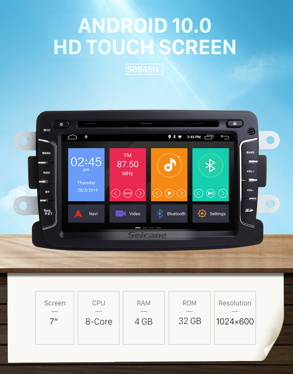 Seicane Android 9.0 OEM In-Dash Radio-Ersatz MP5 Player für Renault Duster Eingebaut GPS POP DVD Bluetooth Unterstützt Anti-Erschütterung 2-Kanal AUX 3G Wlan Seicane Android 9.0 OEM In-Dash Radio-Ersatz MP5 Player für Renault Duster Eingebaut GPS POP DVD Bluetooth Unterstützt Anti-Erschütterung 2-Kanal AUX 3G Wlan