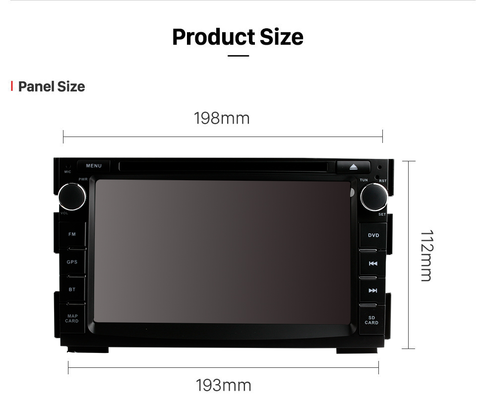 Seicane 2010-2012 KIA CEED Android 10.0 Navegación GPS Estéreo para automóvil con pantalla táctil radio Reproductor de DVD Bluetooth Música 3G WiFi OBD2 Cámara de respaldo