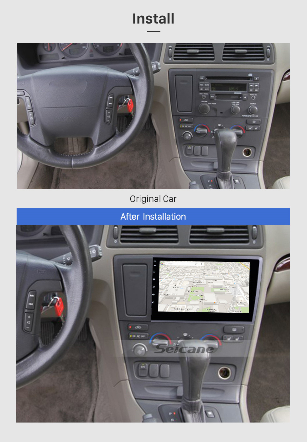 Seicane 8 inch Android 10.0 HD Touch Screen DVD Player for 2000-2004 VOLVO S60 V70 XC70 Radio Bluetooth GPS Navigation 3G WiFi Video Mirror link support Backup Camera AUX USB SD Seicane 8 inch Android 10.0 HD Touch Screen DVD Player for 2000-2004 VOLVO S60 V70 XC70 Radio Bluetooth GPS Navigation 3G WiFi Video Mirror link support Backup Camera AUX USB SD