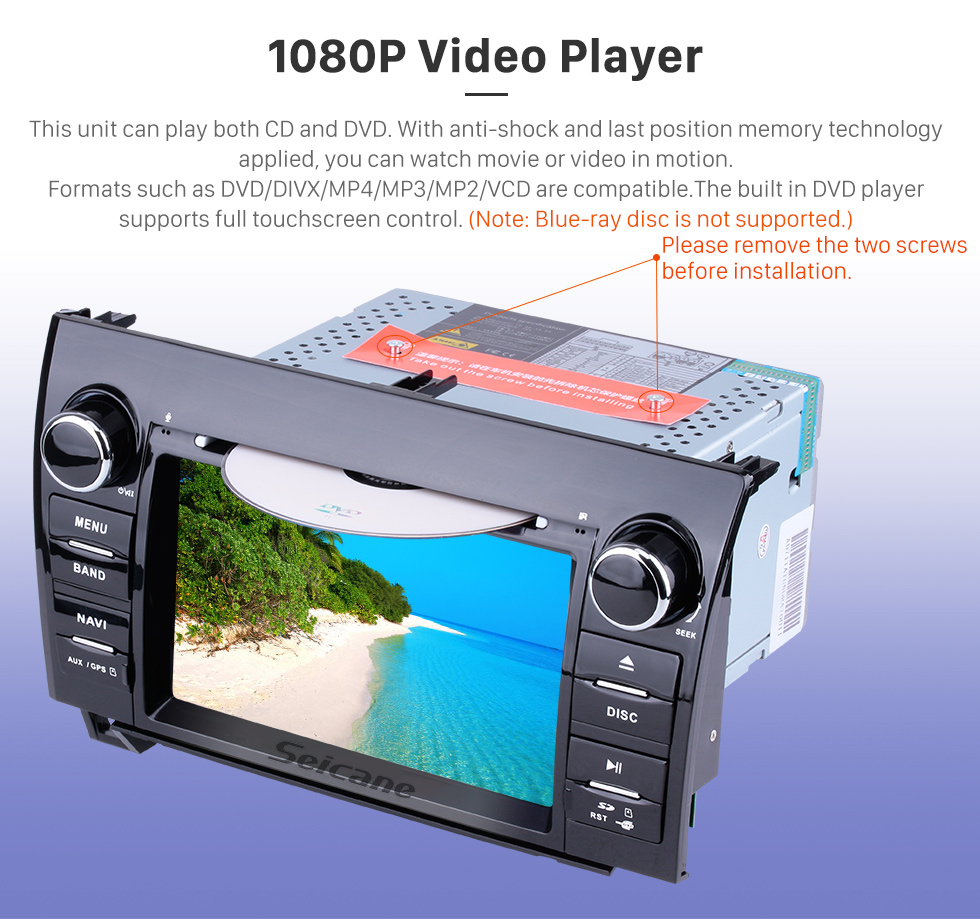 Seicane Сенсорный экран HD 7 дюймов Android 9.0 для 2008-2015 Toyota Sequoia / 2006-2013 Tundra Radio GPS навигационная система с поддержкой Bluetooth Резервная камера Carplay Seicane Сенсорный экран HD 7 дюймов Android 9.0 для 2008-2015 Toyota Sequoia / 2006-2013 Tundra Radio GPS навигационная система с поддержкой Bluetooth Резервная камера Carplay