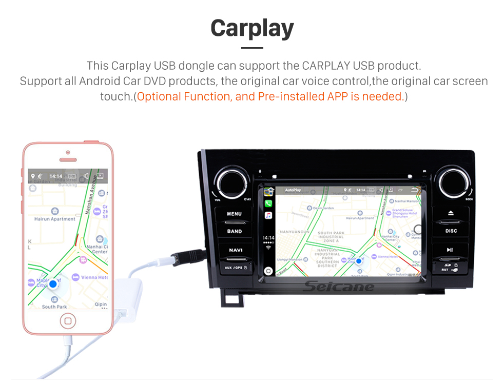 Seicane Сенсорный экран HD 7 дюймов Android 9.0 для 2008-2015 Toyota Sequoia / 2006-2013 Tundra Radio GPS навигационная система с поддержкой Bluetooth Резервная камера Carplay Seicane Сенсорный экран HD 7 дюймов Android 9.0 для 2008-2015 Toyota Sequoia / 2006-2013 Tundra Radio GPS навигационная система с поддержкой Bluetooth Резервная камера Carplay