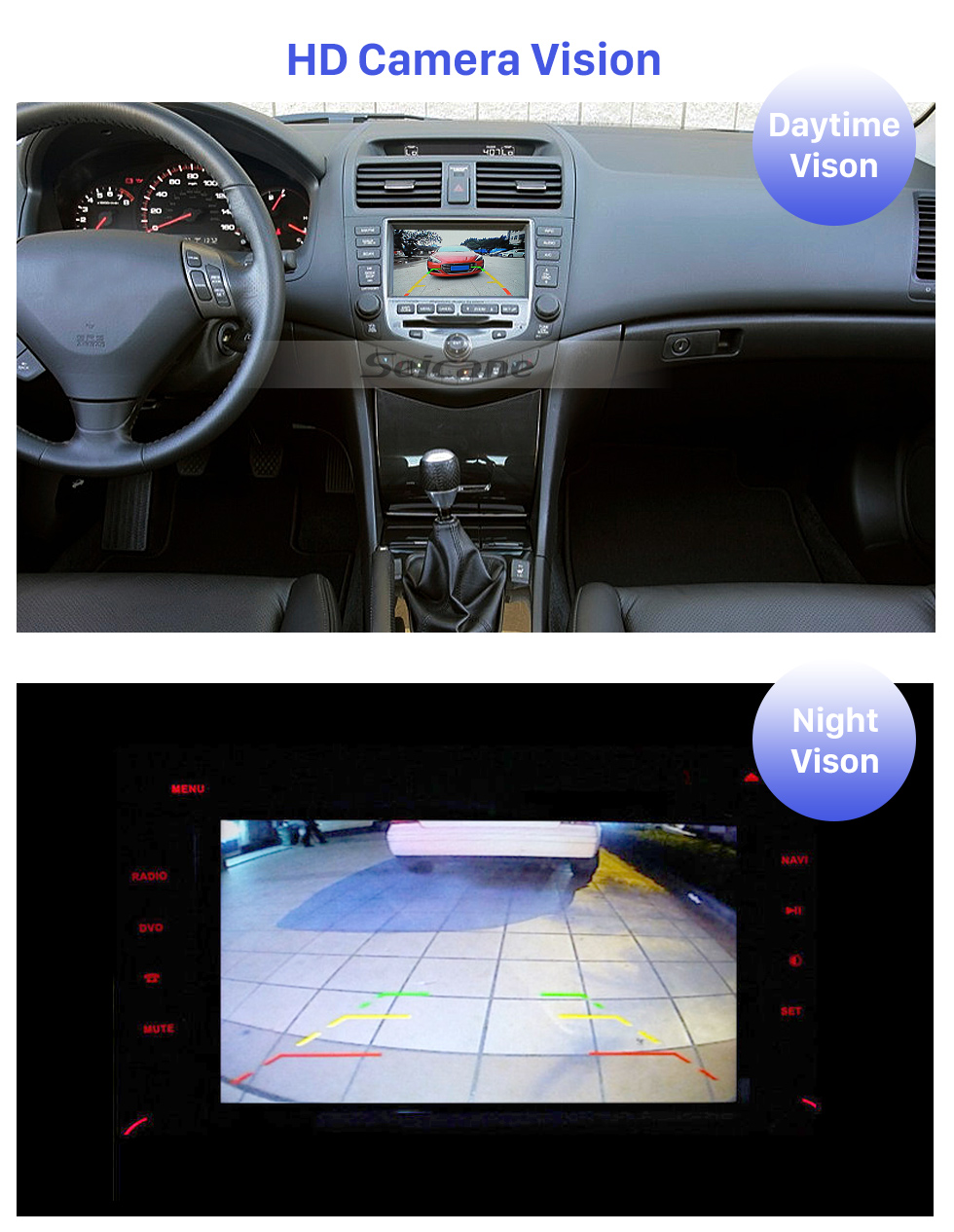 Seicane HD Rückfahr LED Kamera Für 2003 2004 2005 2006 2007 Honda Accord 7 Unterstützen Wasserdicht,stoßfest und klaren Nachtsicht mit keine Notwendigkeit, Loch bohren+Automatischer Weißabgleich Seicane HD Rückfahr LED Kamera Für 2003 2004 2005 2006 2007 Honda Accord 7 Unterstützen Wasserdicht,stoßfest und klaren Nachtsicht mit keine Notwendigkeit, Loch bohren+Automatischer Weißabgleich
