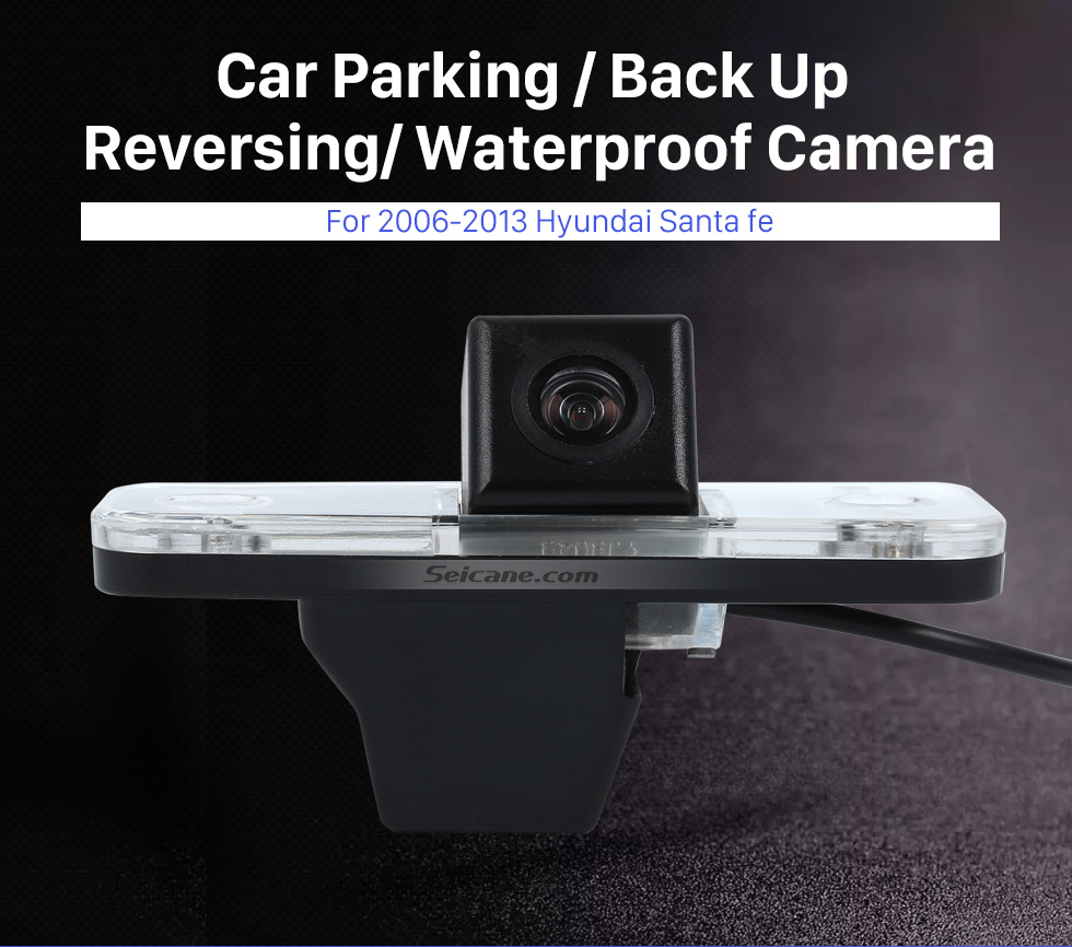 Seicane High Quality LED Backup Camera For 2006-2013 Hyundai Santa fe Waterproof and Night Vision with easy installation
