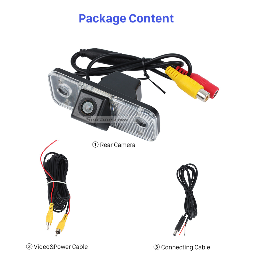 Seicane High Quality LED Backup Camera For 2006-2013 Hyundai Santafe Waterproof and Night Vision with easy installation