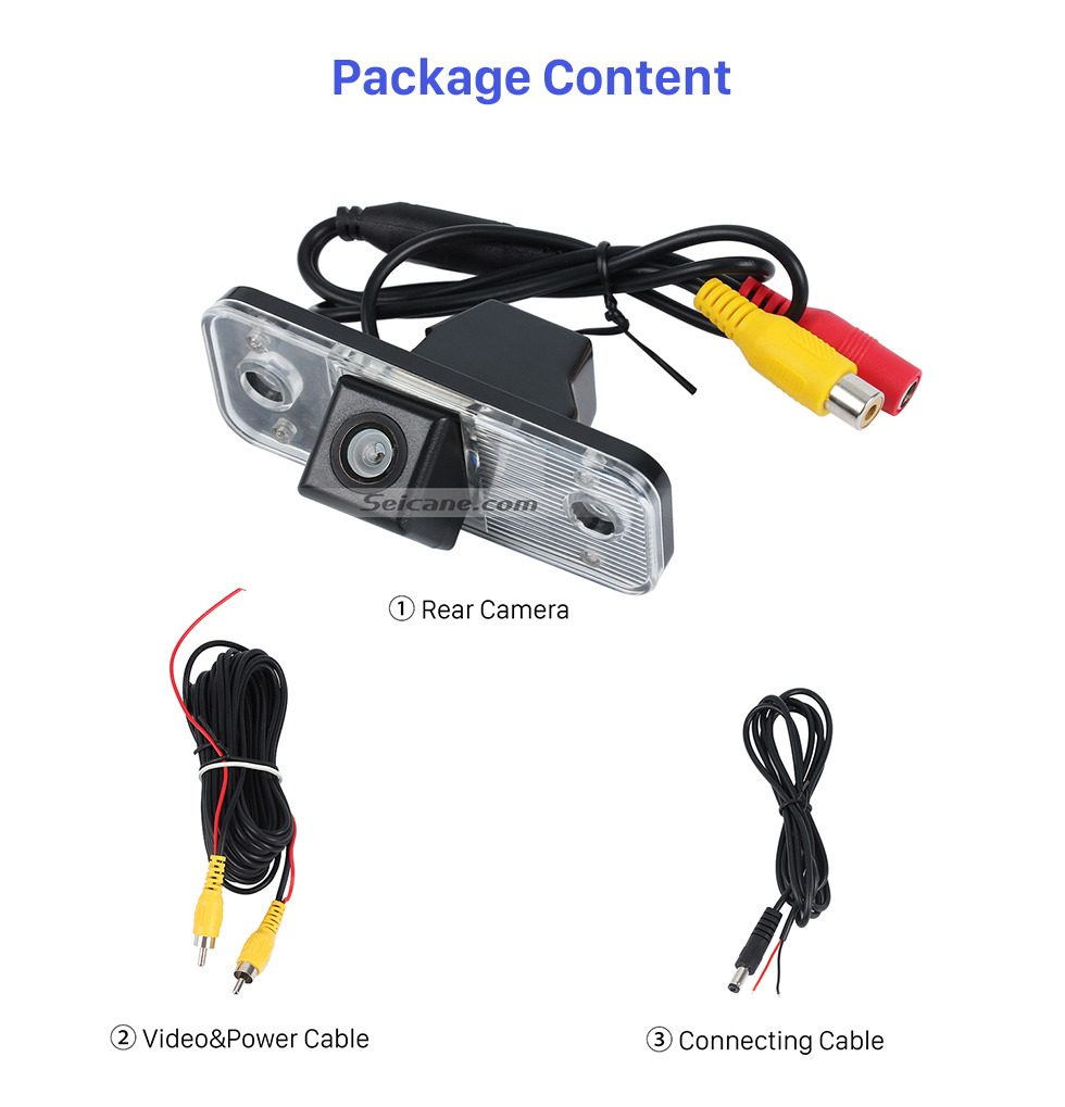 Seicane High Quality LED Backup Camera For 2006-2013 Hyundai Santa fe Waterproof and Night Vision with easy installation