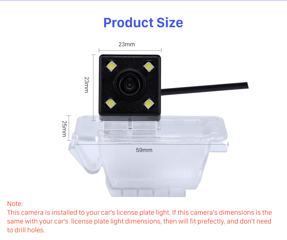 Seicane 170 Degree Wide Angle Vision Waterproof Reverse Sensor Car Parking RearView Backup Camera for 2013-2015 Ford Ecosport Seicane 170 Degree Wide Angle Vision Waterproof Reverse Sensor Car Parking RearView Backup Camera for 2013-2015 Ford Ecosport
