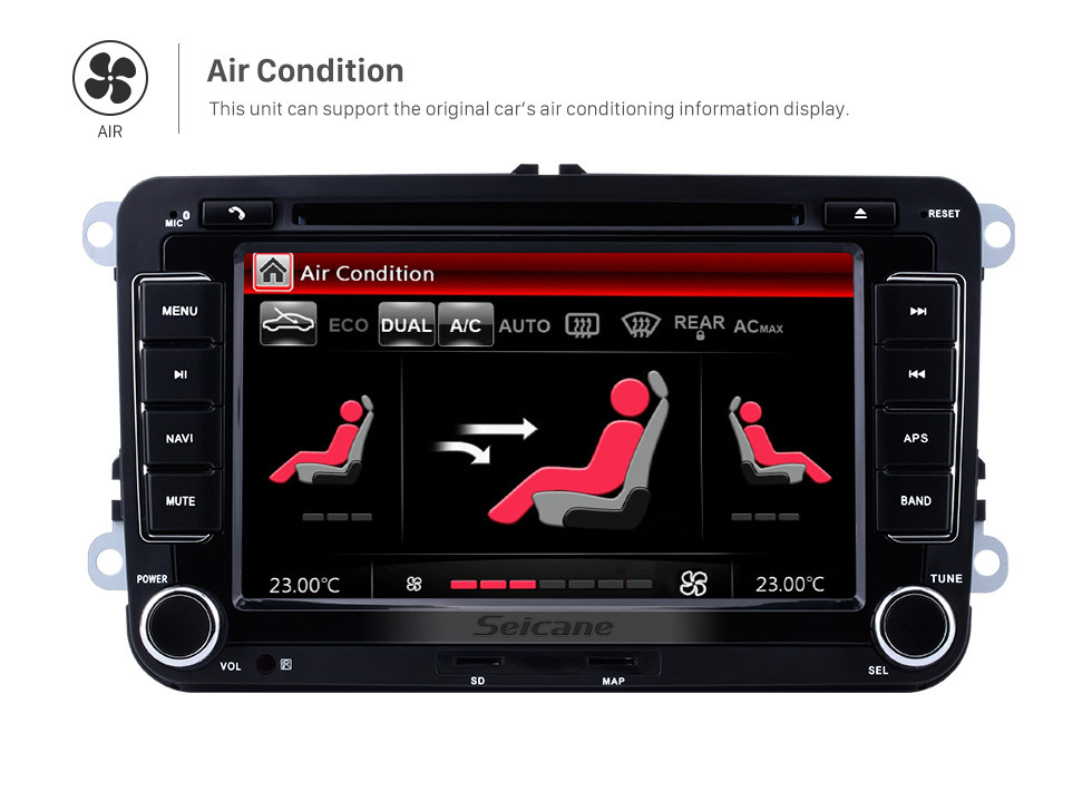 Seicane Double Din DVD Player GPS Navigation for 2003-2011 VW Volkswagen Golf Plus Passat B6 Radio Bluetooth Phone Car Stereo Support AUX DVR Steering Wheel Control Seicane Double Din DVD Player GPS Navigation for 2003-2011 VW Volkswagen Golf Plus Passat B6 Radio Bluetooth Phone Car Stereo Support AUX DVR Steering Wheel Control
