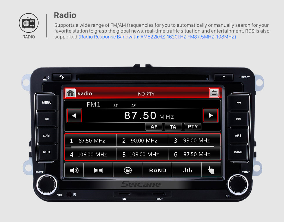 Seicane Double Din DVD Player GPS Navigation for 2003-2011 VW Volkswagen Golf Plus Passat B6 Radio Bluetooth Phone Car Stereo Support AUX DVR Steering Wheel Control Seicane Double Din DVD Player GPS Navigation for 2003-2011 VW Volkswagen Golf Plus Passat B6 Radio Bluetooth Phone Car Stereo Support AUX DVR Steering Wheel Control